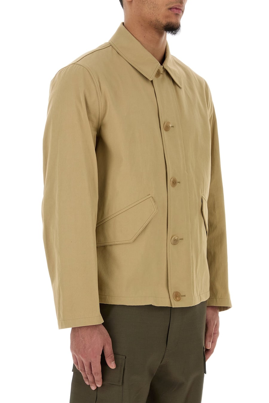 Prada Giubbino in cotone beige, view 3