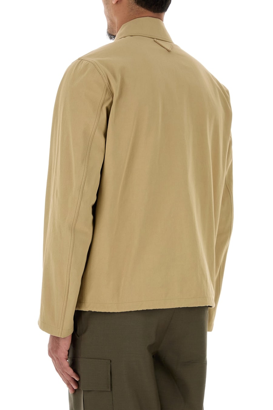 Prada Giubbino in cotone beige, view 4