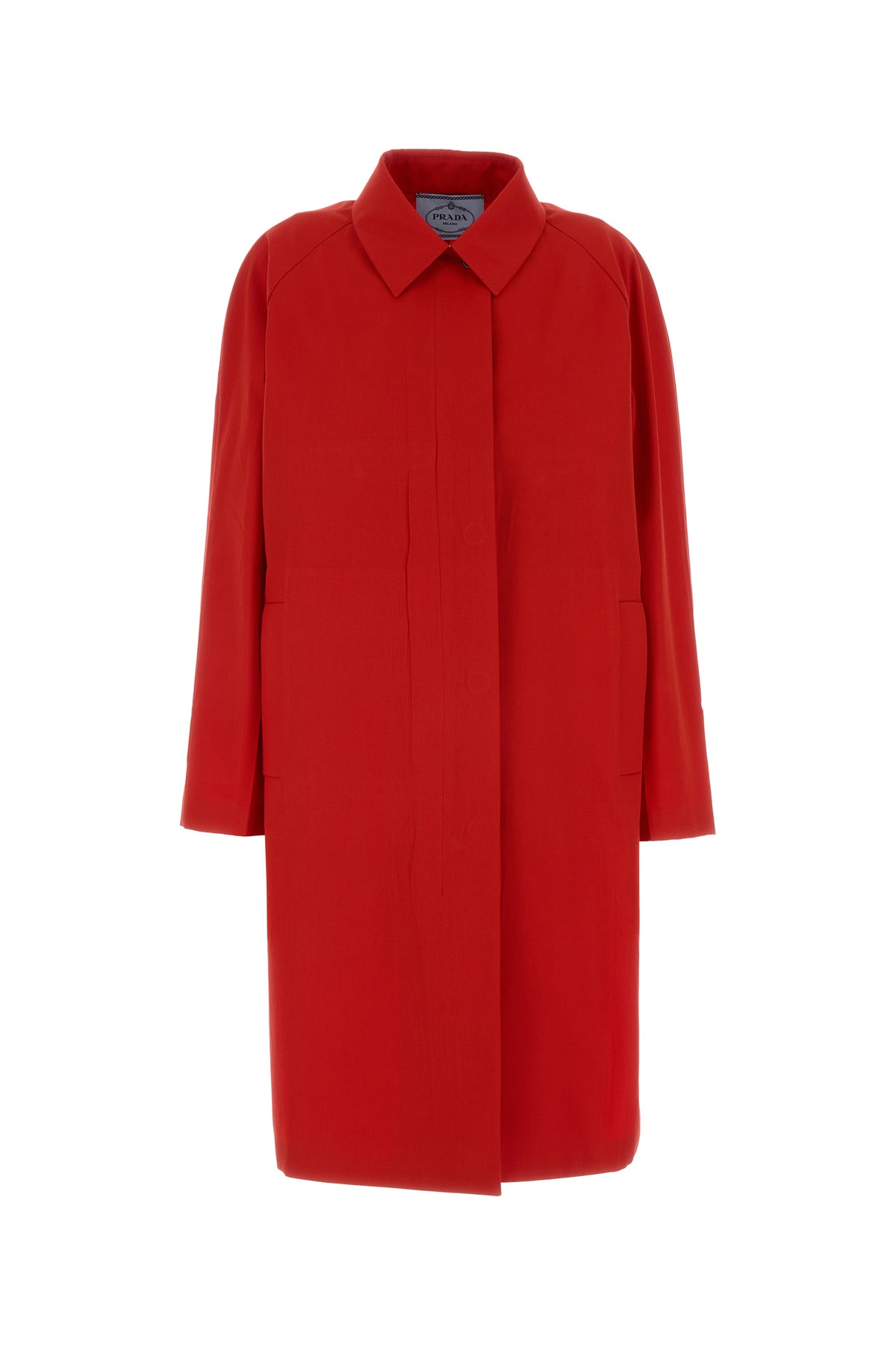 Prada Soprabito in gabardine rosso