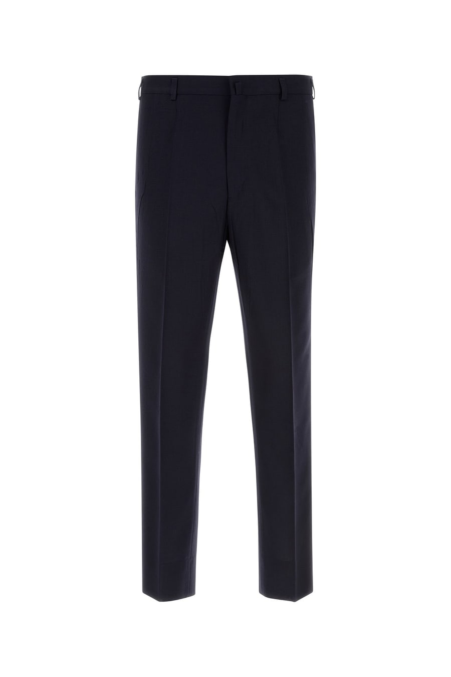 Prada Pantalone in lana blu notte