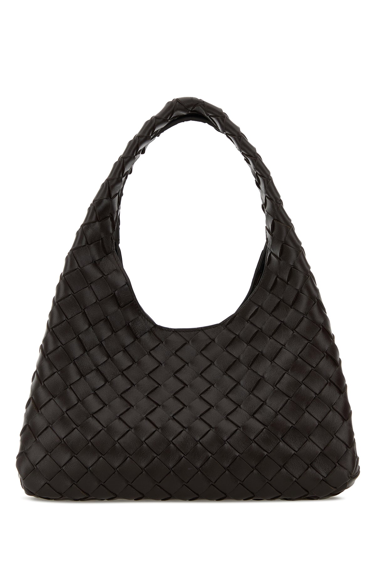 Bottega Veneta Borsa a spalla Campana piccola in pelle testa di moro