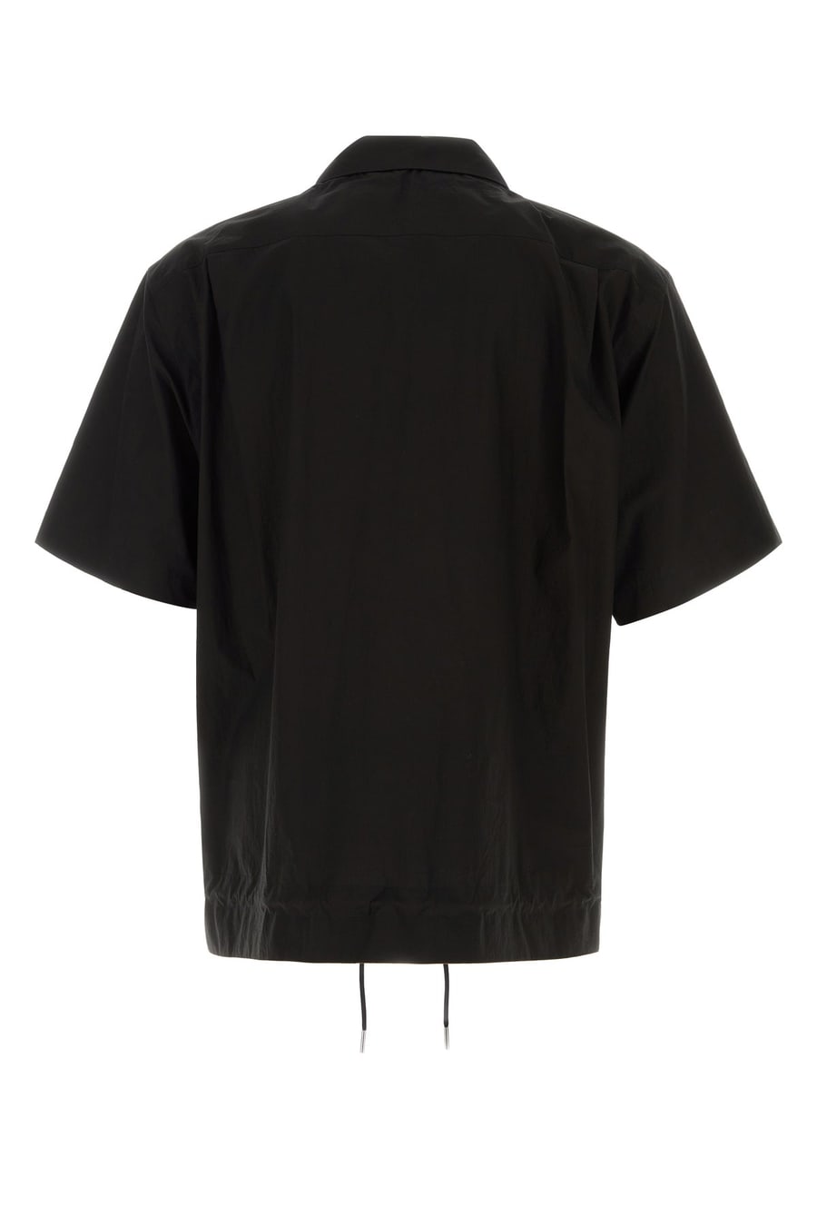 SACAI Camicia oversize in popeline nero, view 2