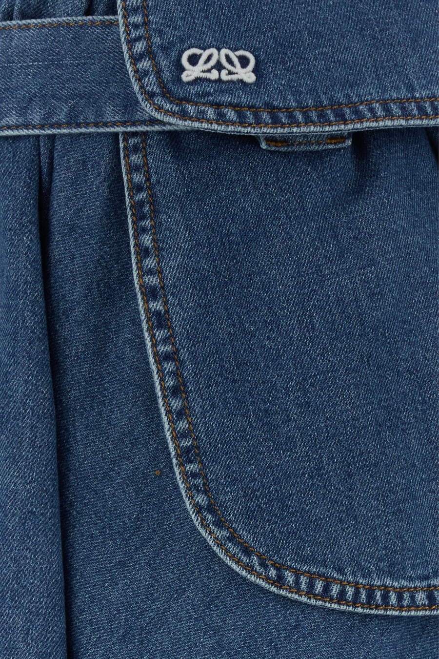 Loewe Gonna in denim, view 3
