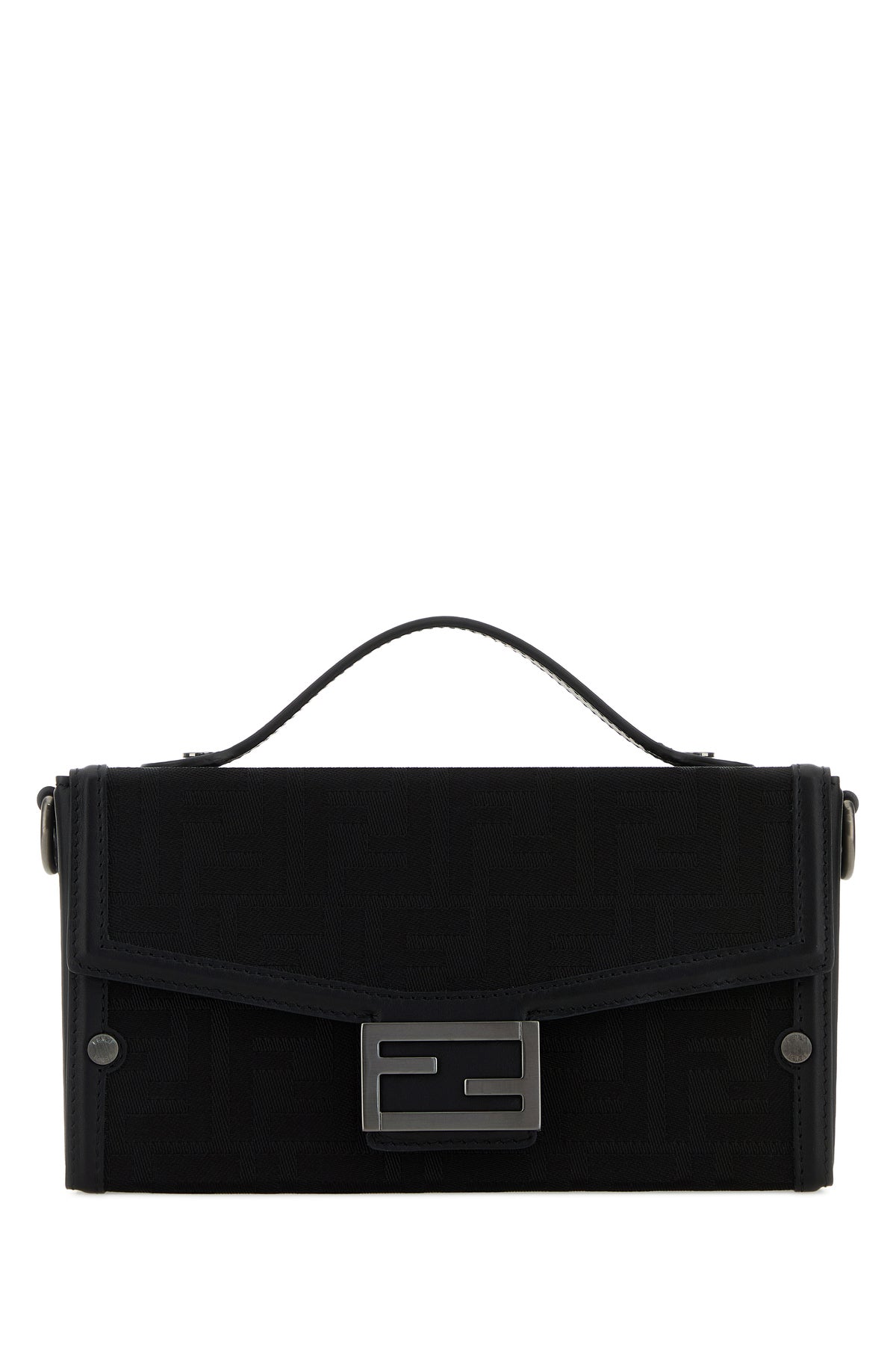 Fendi Borsa a mano in tessuto nero