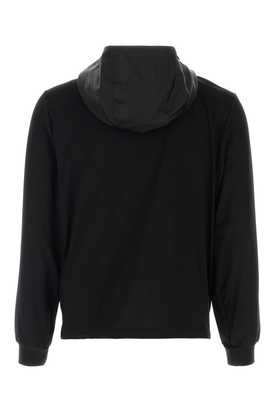 Prada Felpa in cotone stretch nero, view 2
