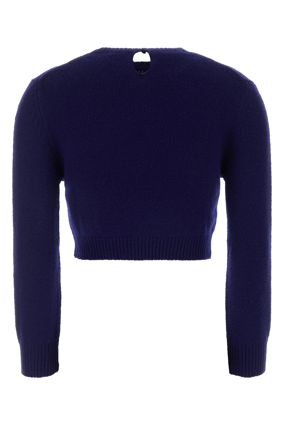 Jil Sander Maglione in misto lana blu, view 2