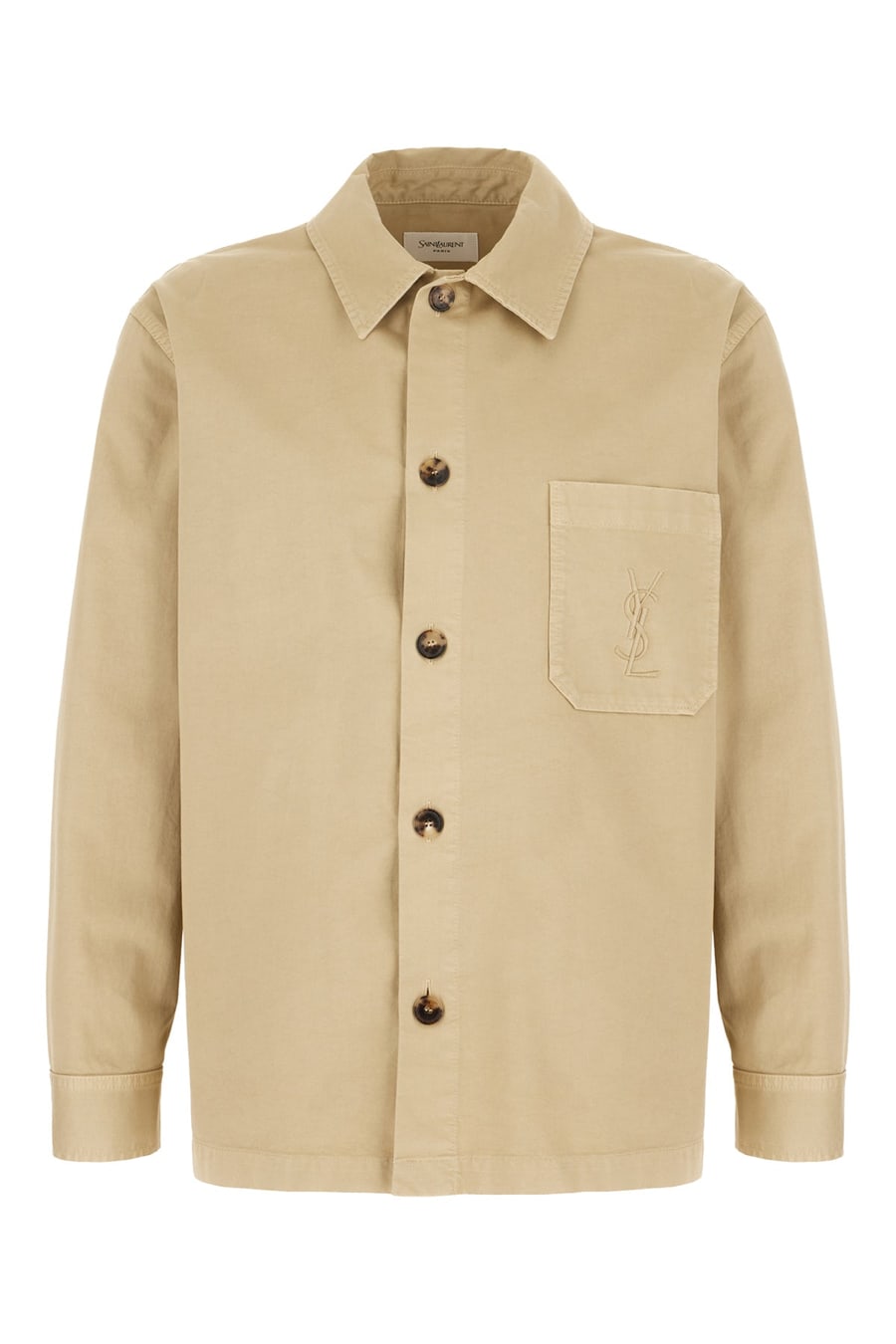 Saint Laurent Camicia in cotone beige