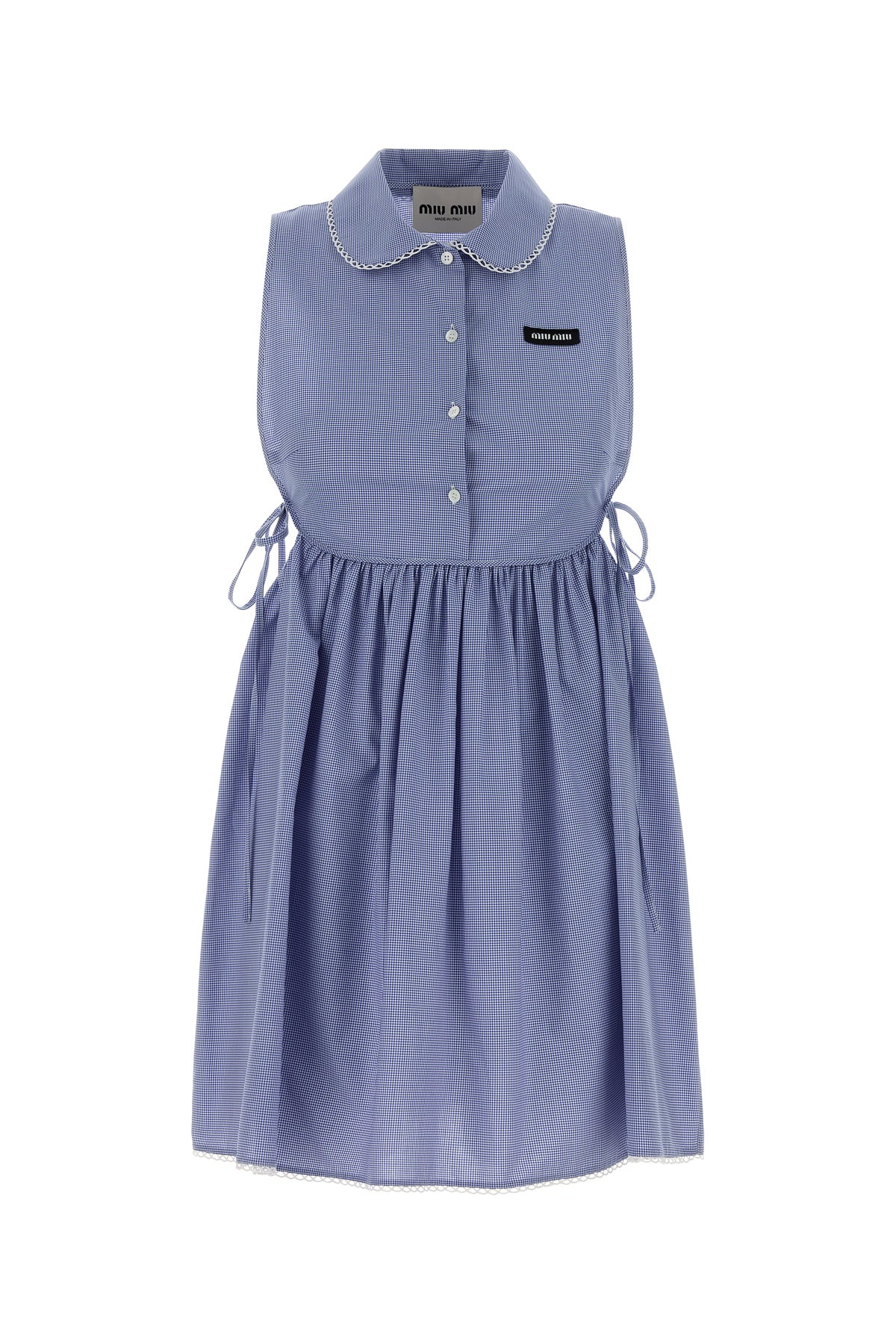Miu Miu Mini abito in cotone ricamato