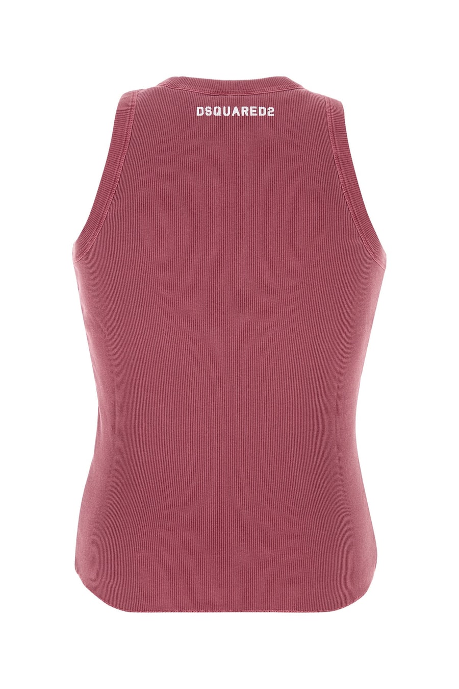 Dsquared2 Canotta in cotone rosa scuro, view 2