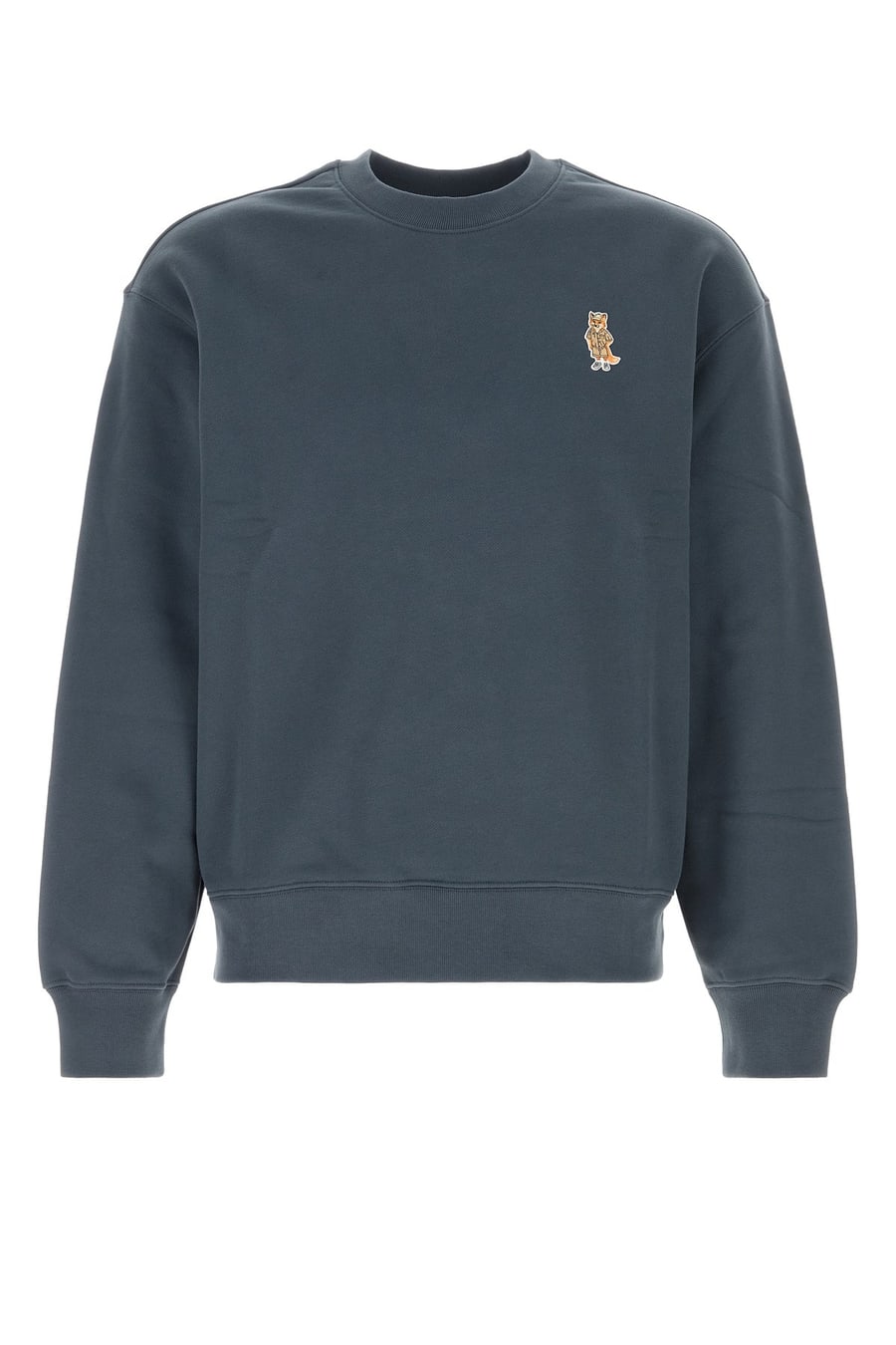 MAISON KITSUNE Felpa in cotone avio