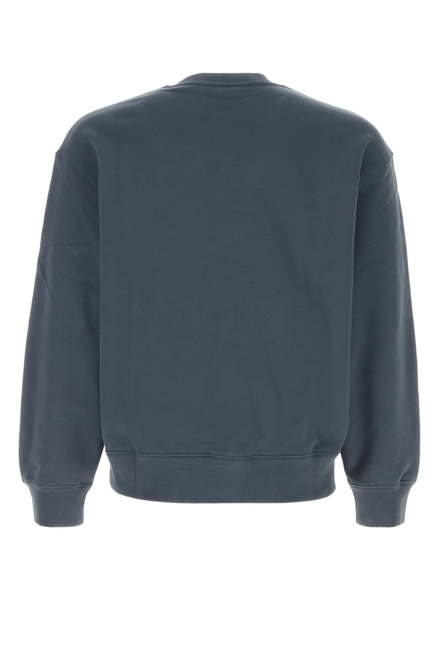 MAISON KITSUNE Felpa in cotone avio, view 2
