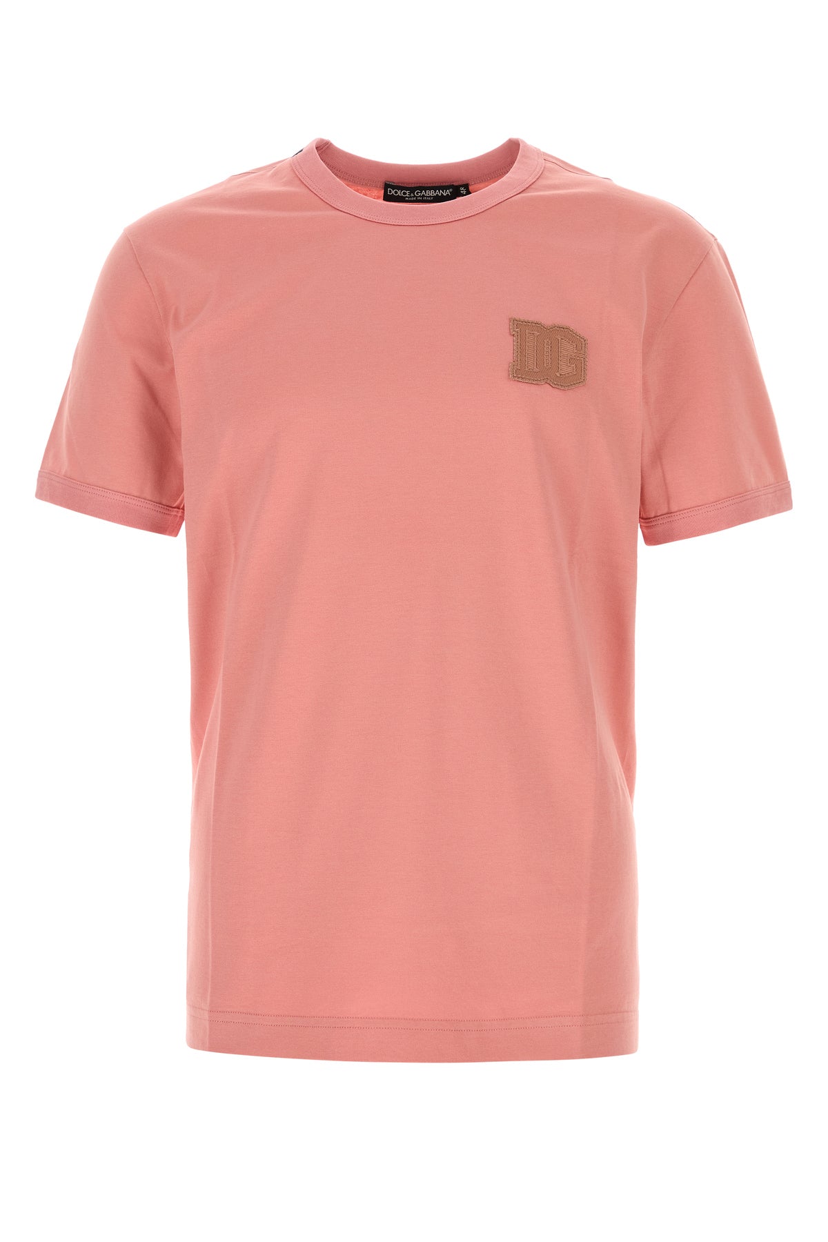 Dolce & Gabbana T-shirt in cotone rosa scuro