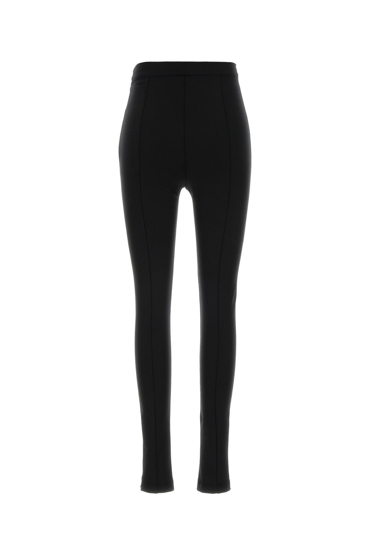 Jil Sander Pantalone in misto lana vergine stretch nera, view 2