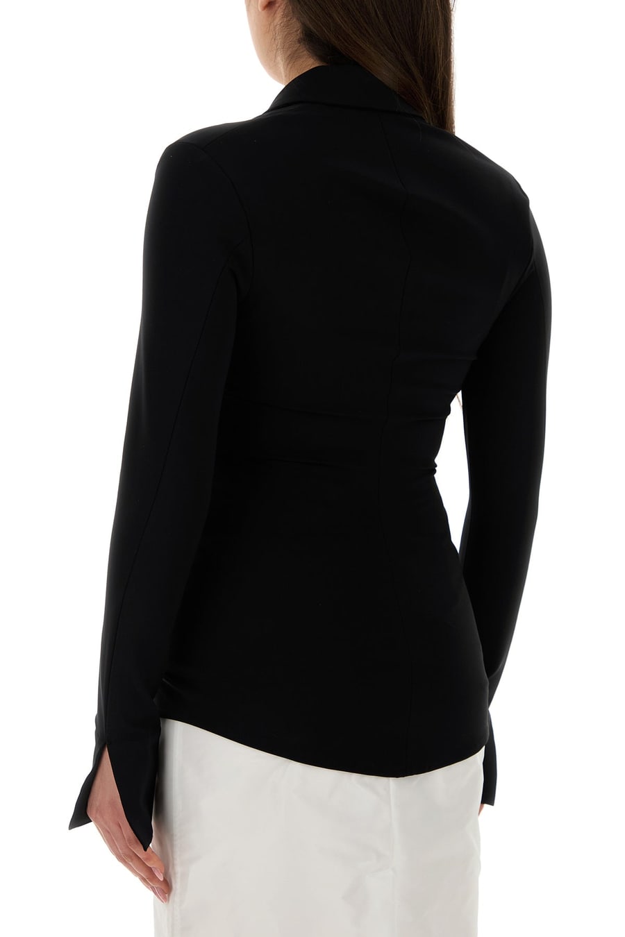 Jil Sander Camicia in jersey nero, view 4