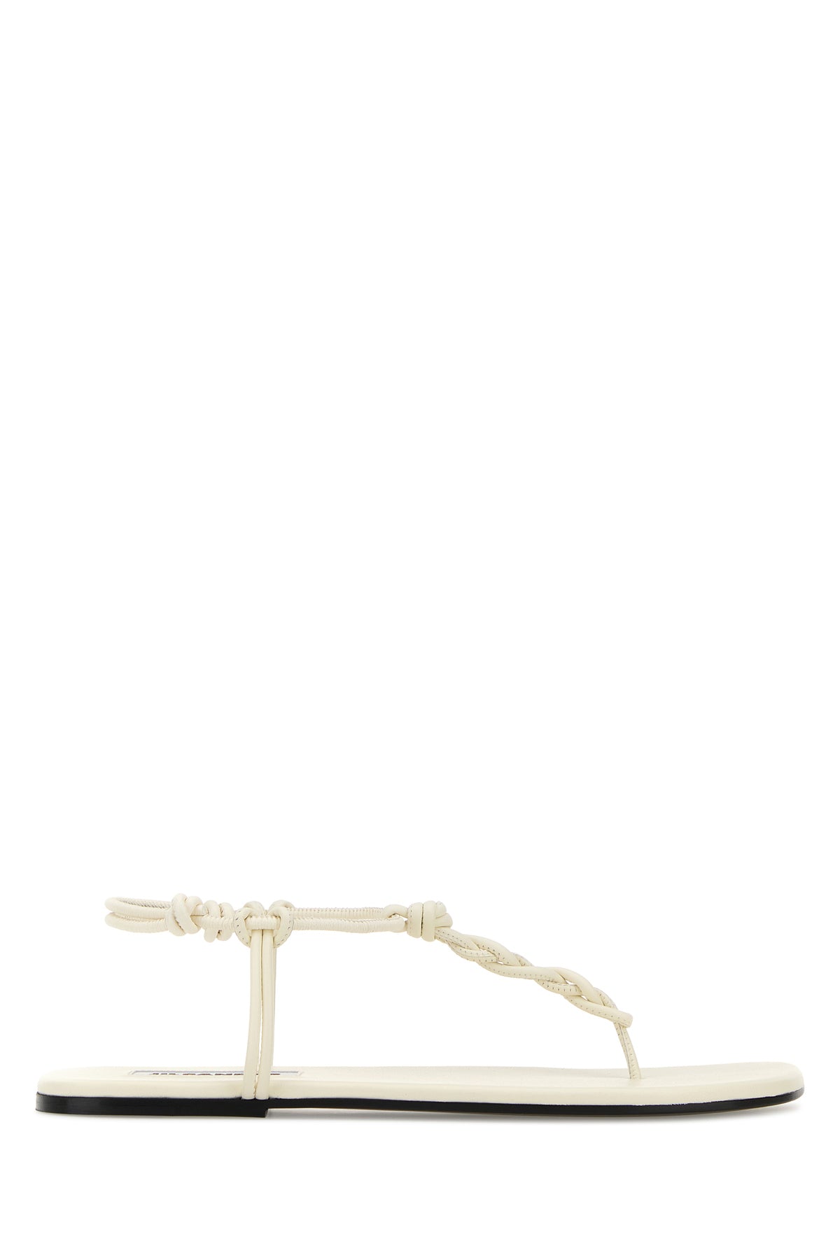 Jil Sander Sandali Tangle in pelle bianca