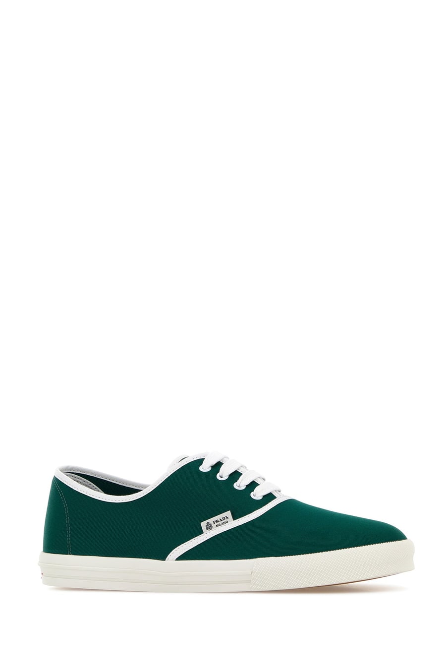 Prada Sneakers in tela verde, view 2