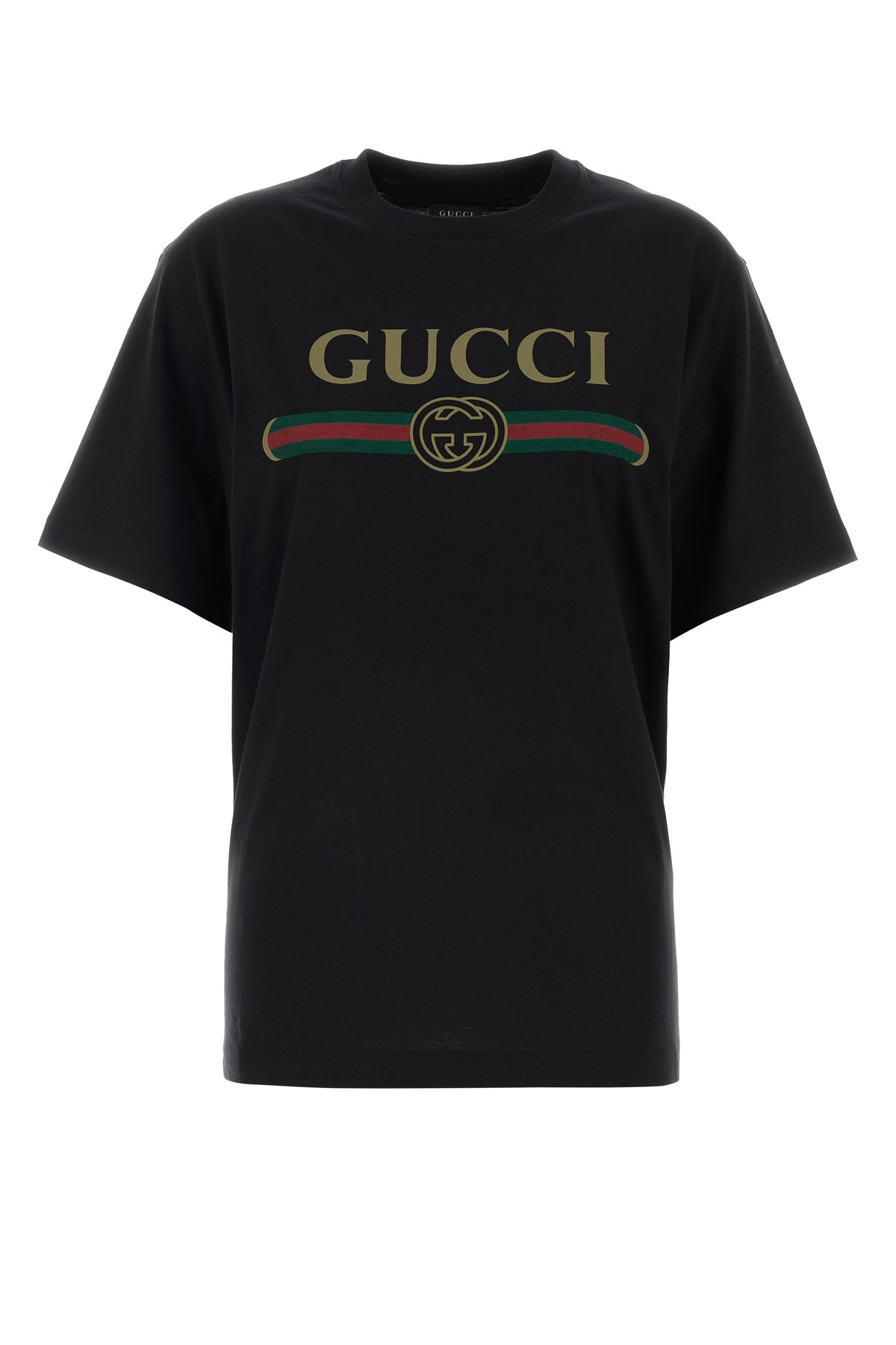Gucci T-shirt in misto cotone nero