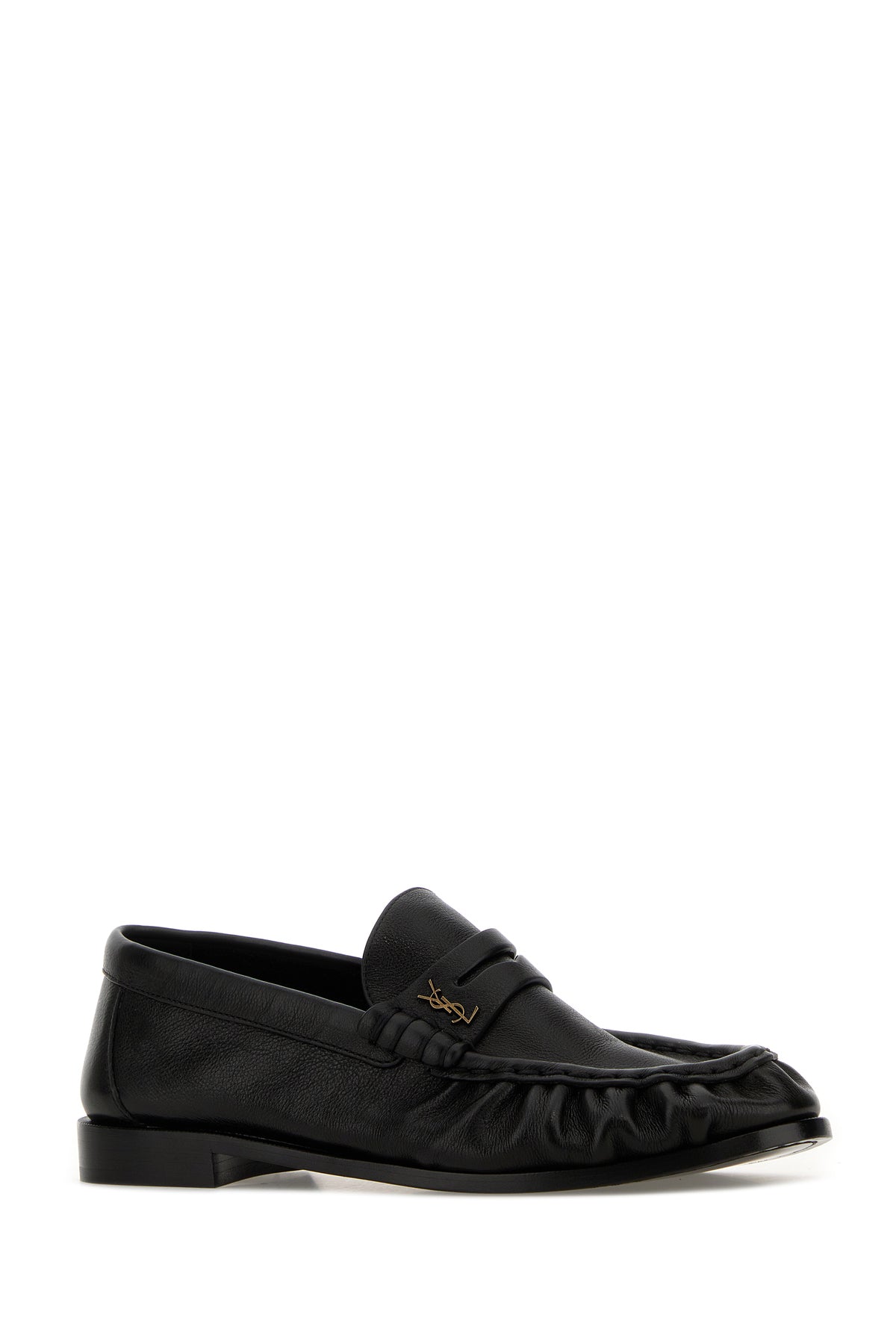 Saint Laurent Mocassini Le Loafers in pelle nera, view 2