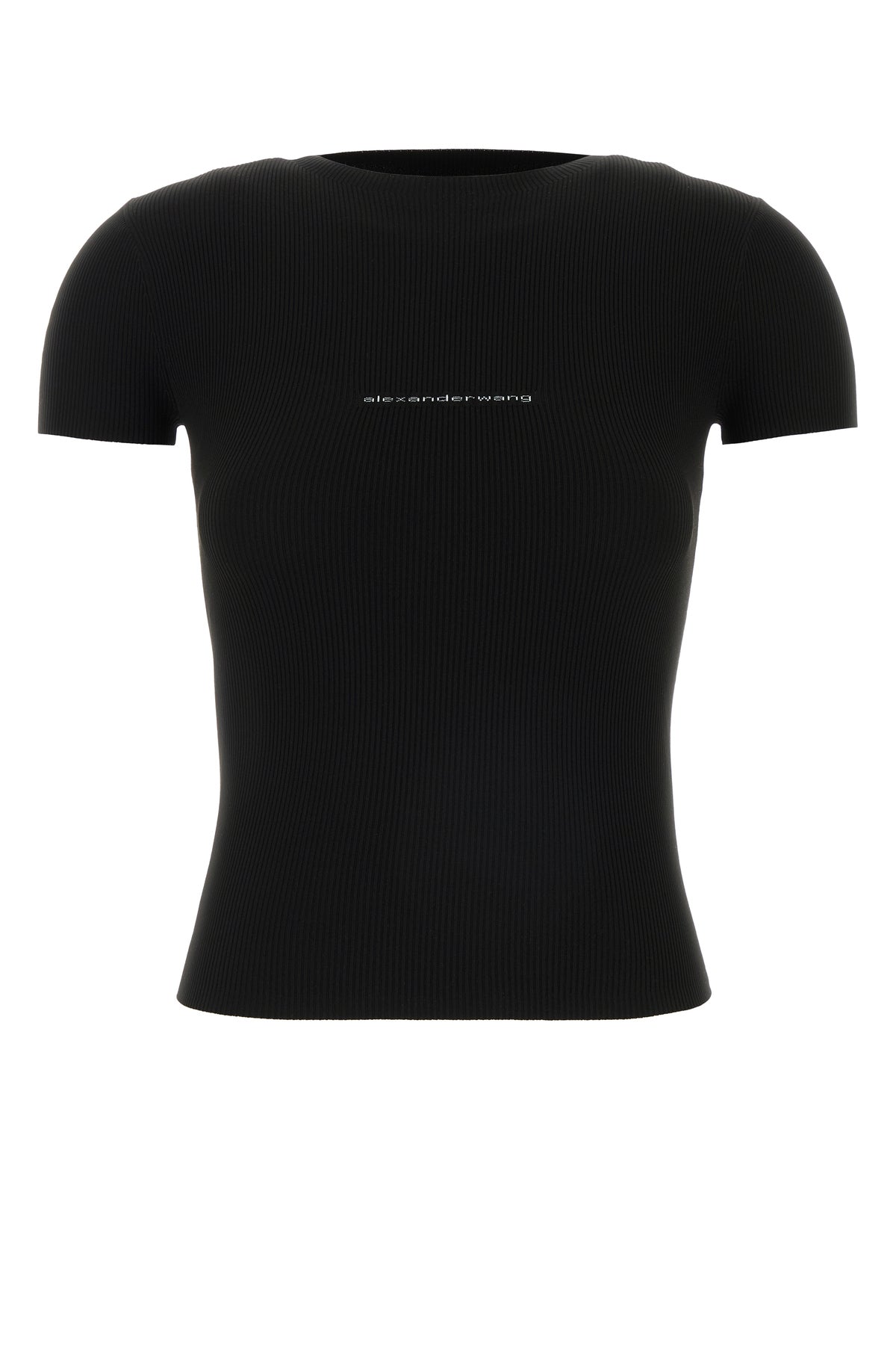 ALEXANDER WANG T-shirt in nylon stretch nero