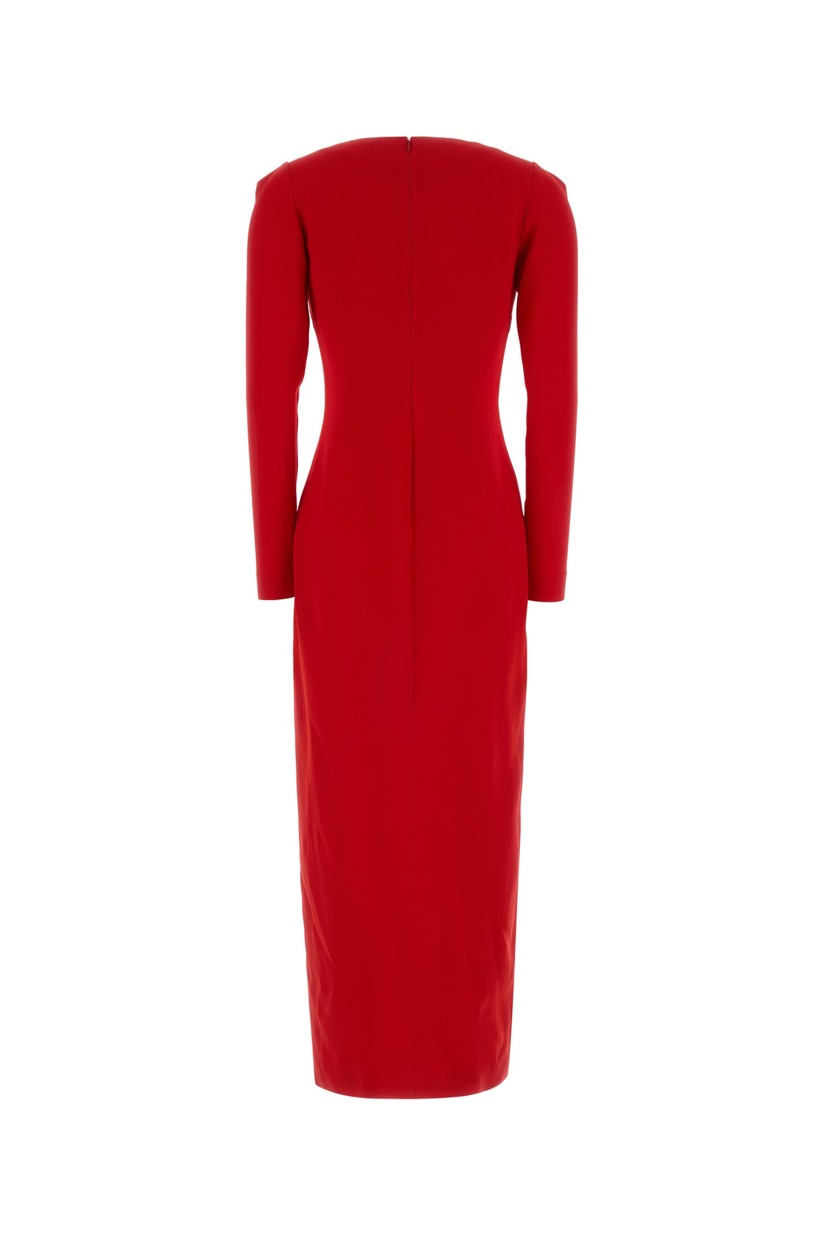 ALESSANDRA RICH Abito lungo in cady rosso, view 2