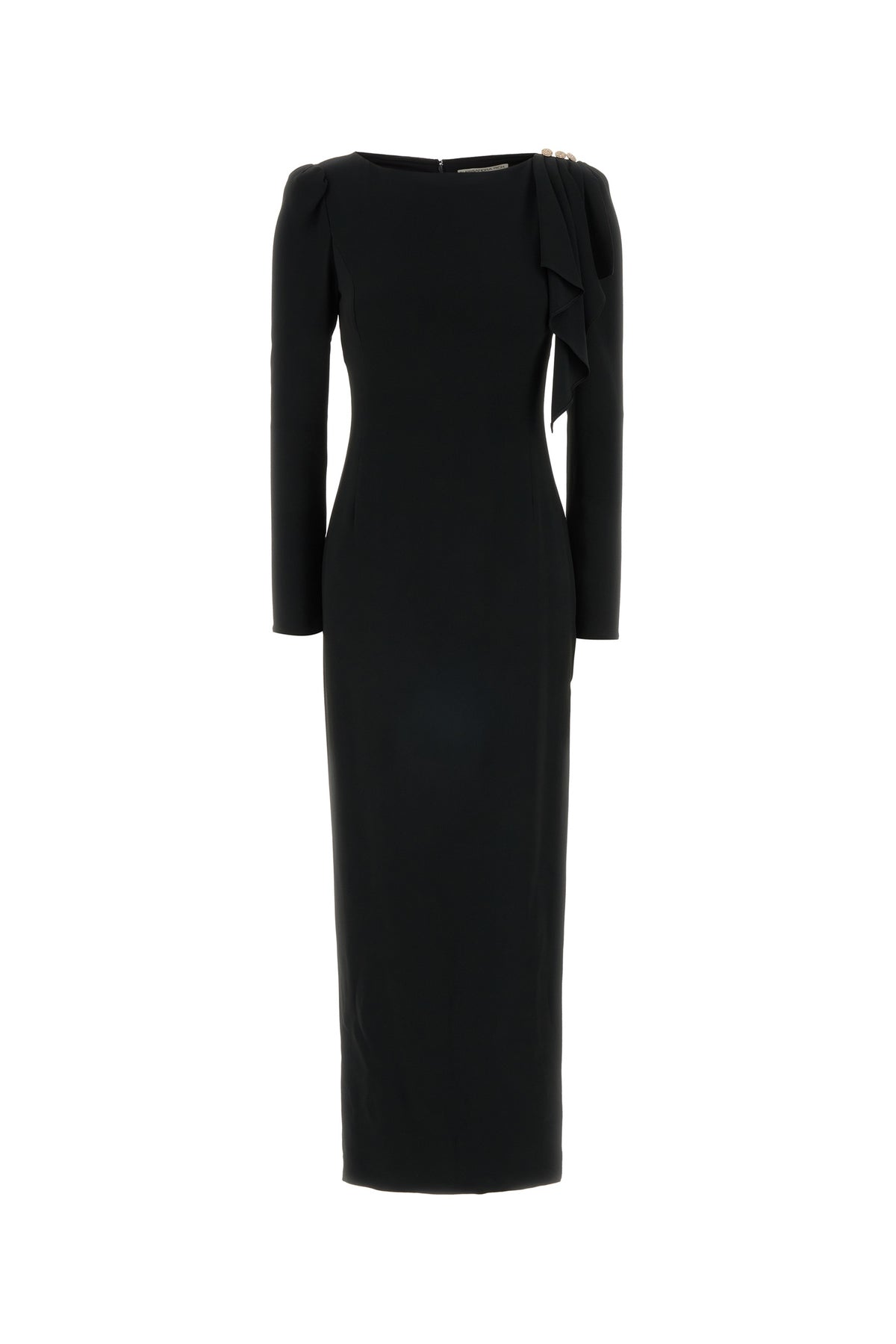 ALESSANDRA RICH Abito lungo in cady nero