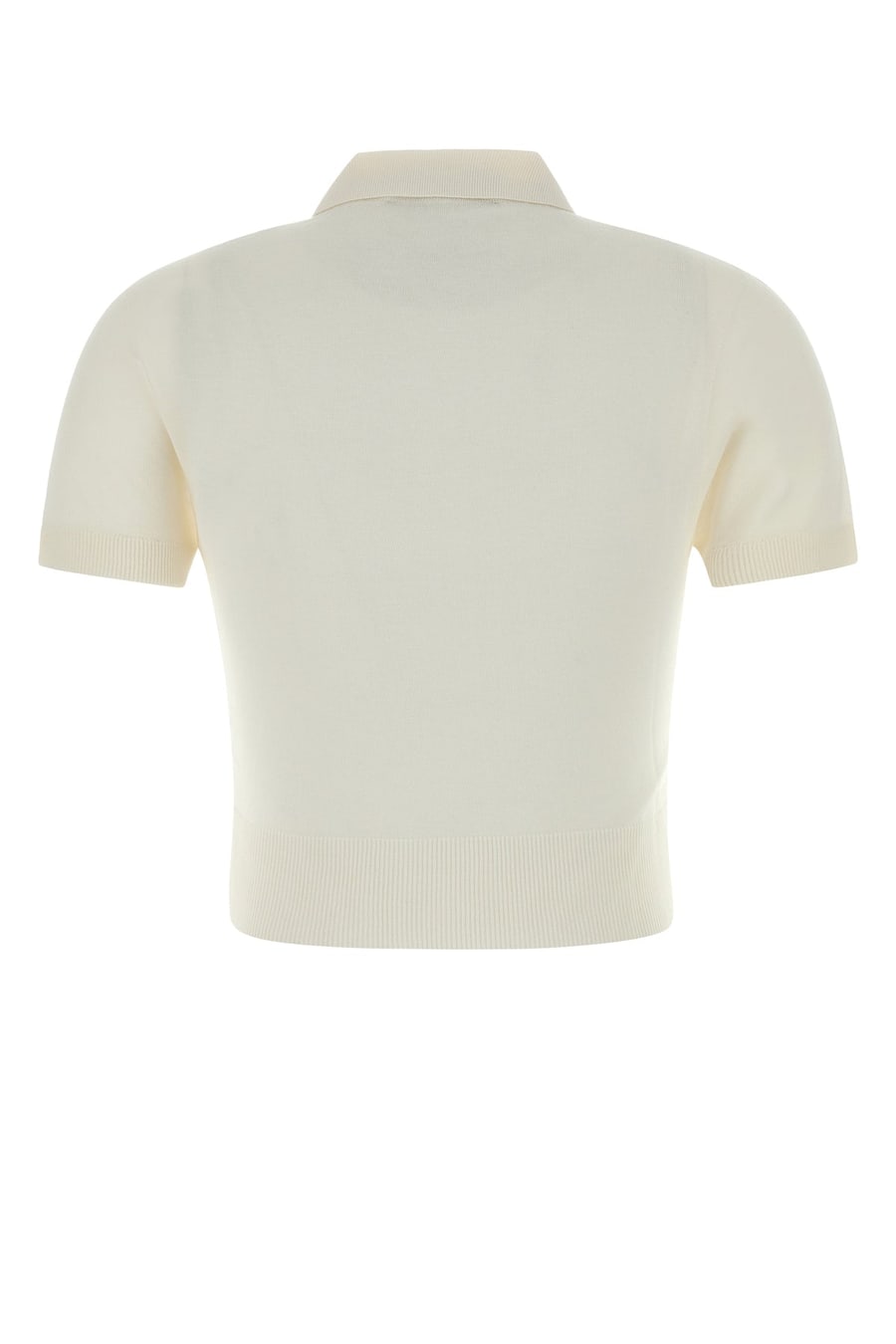 Dsquared2 Polo in maglia bianca, view 2