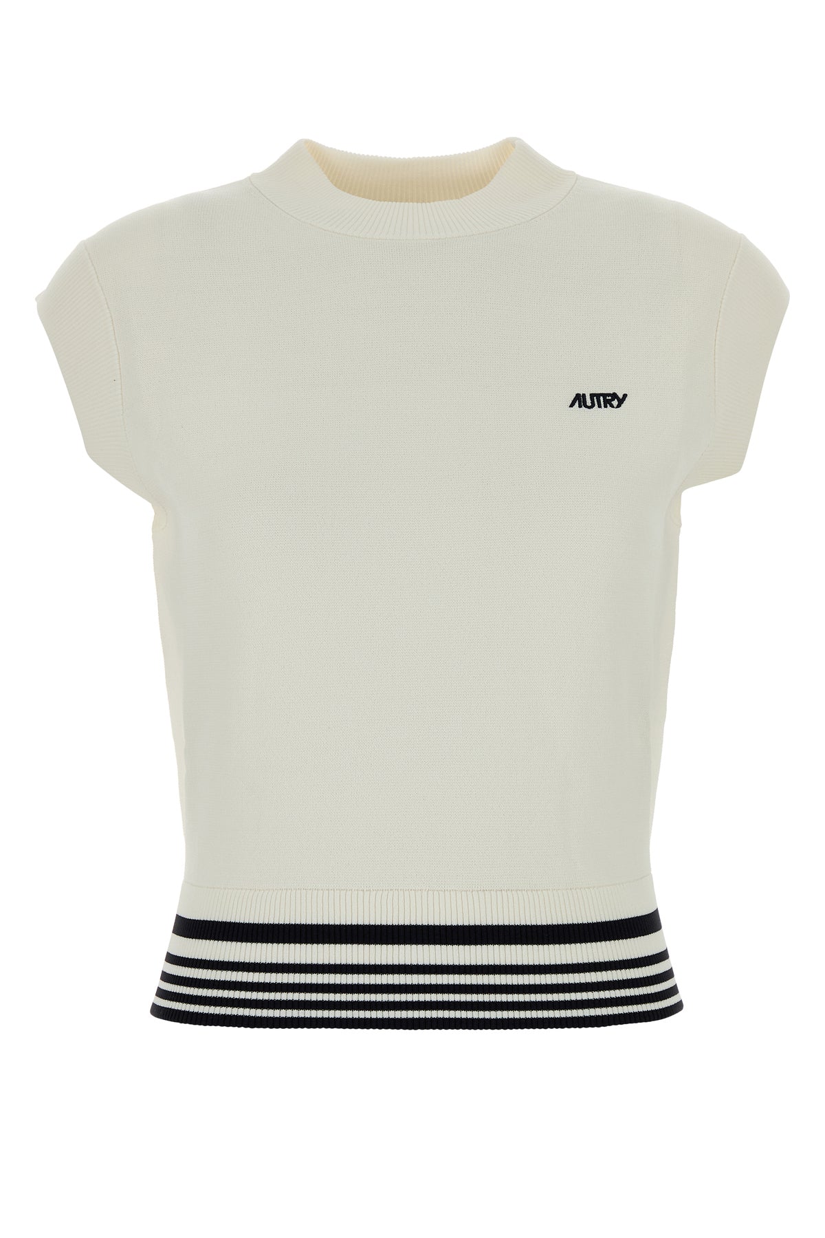 Autry Gilet in maglia bianca