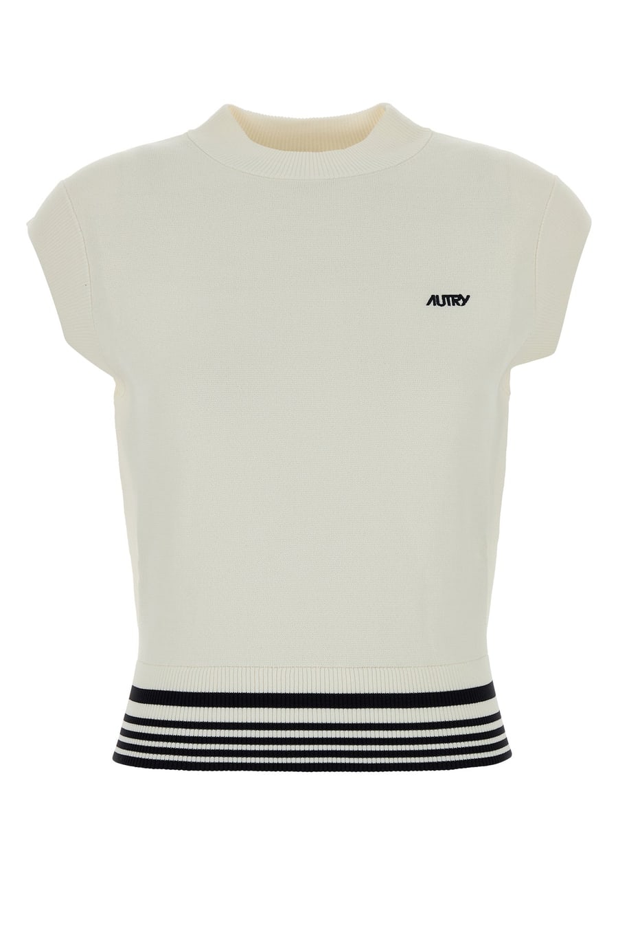 Autry Gilet in maglia bianca