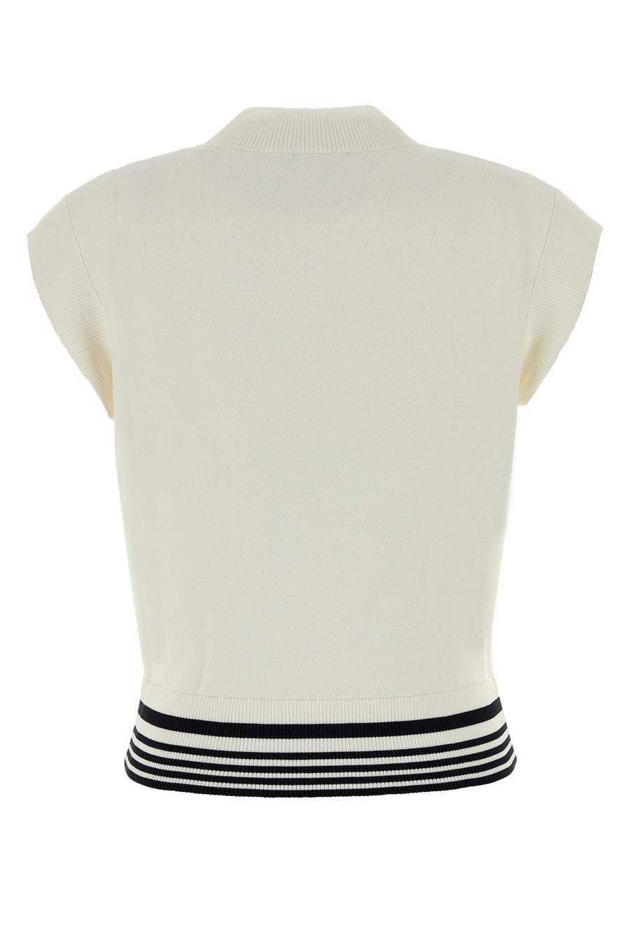 Autry Gilet in maglia bianca, view 2