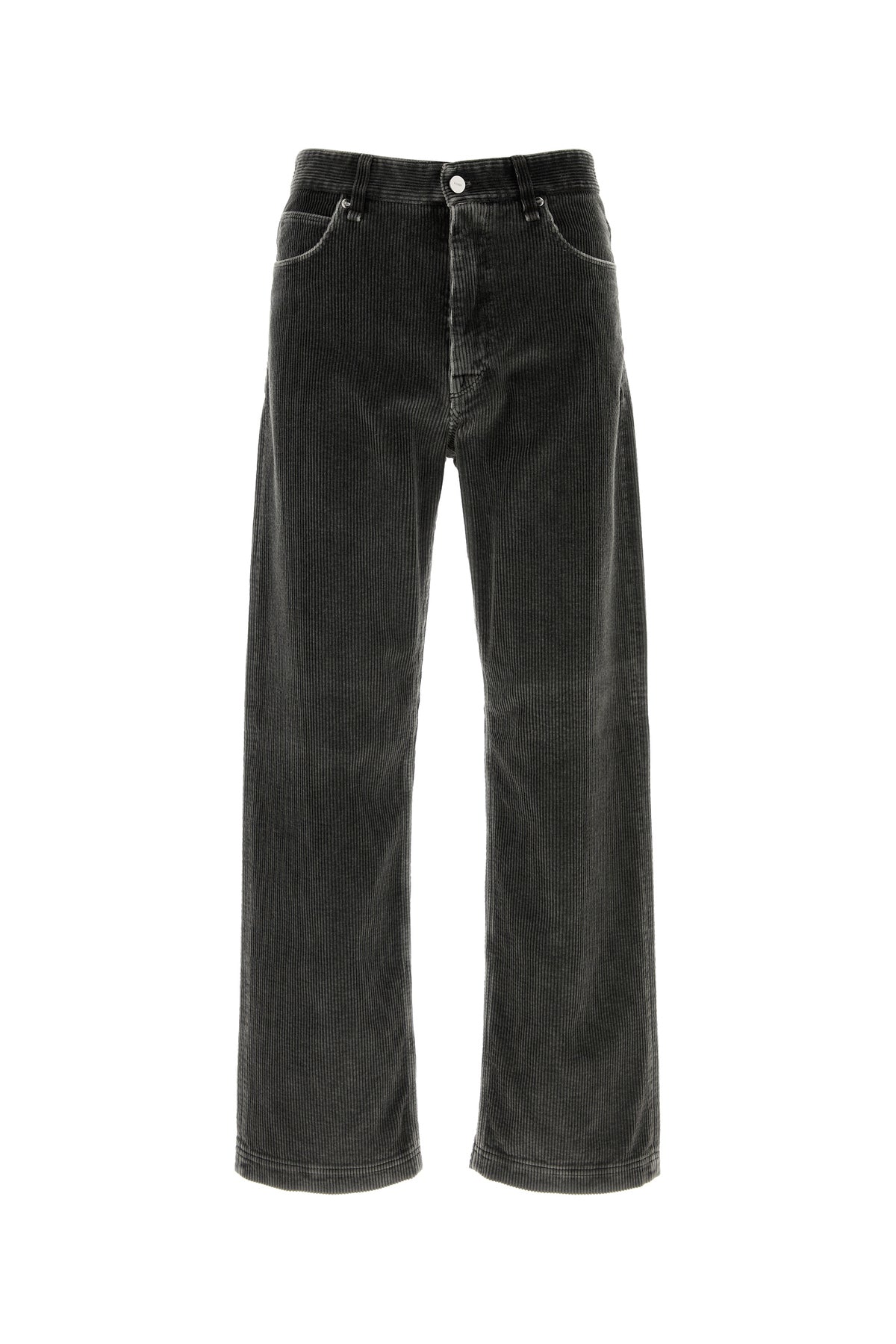 Fendi Pantalone in velluto a coste antracite