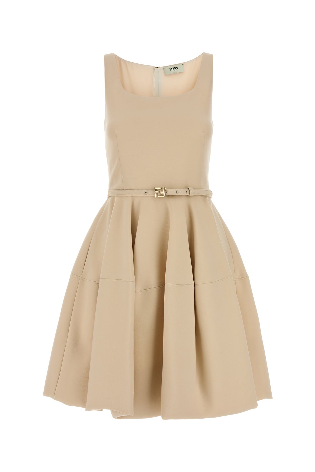 Fendi Abito in misto lana crema