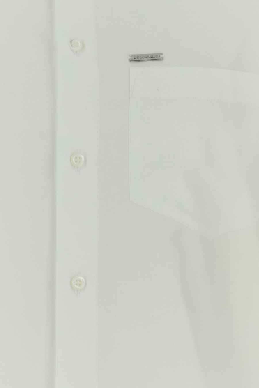 Dsquared2 Camicia in popeline bianco, view 3
