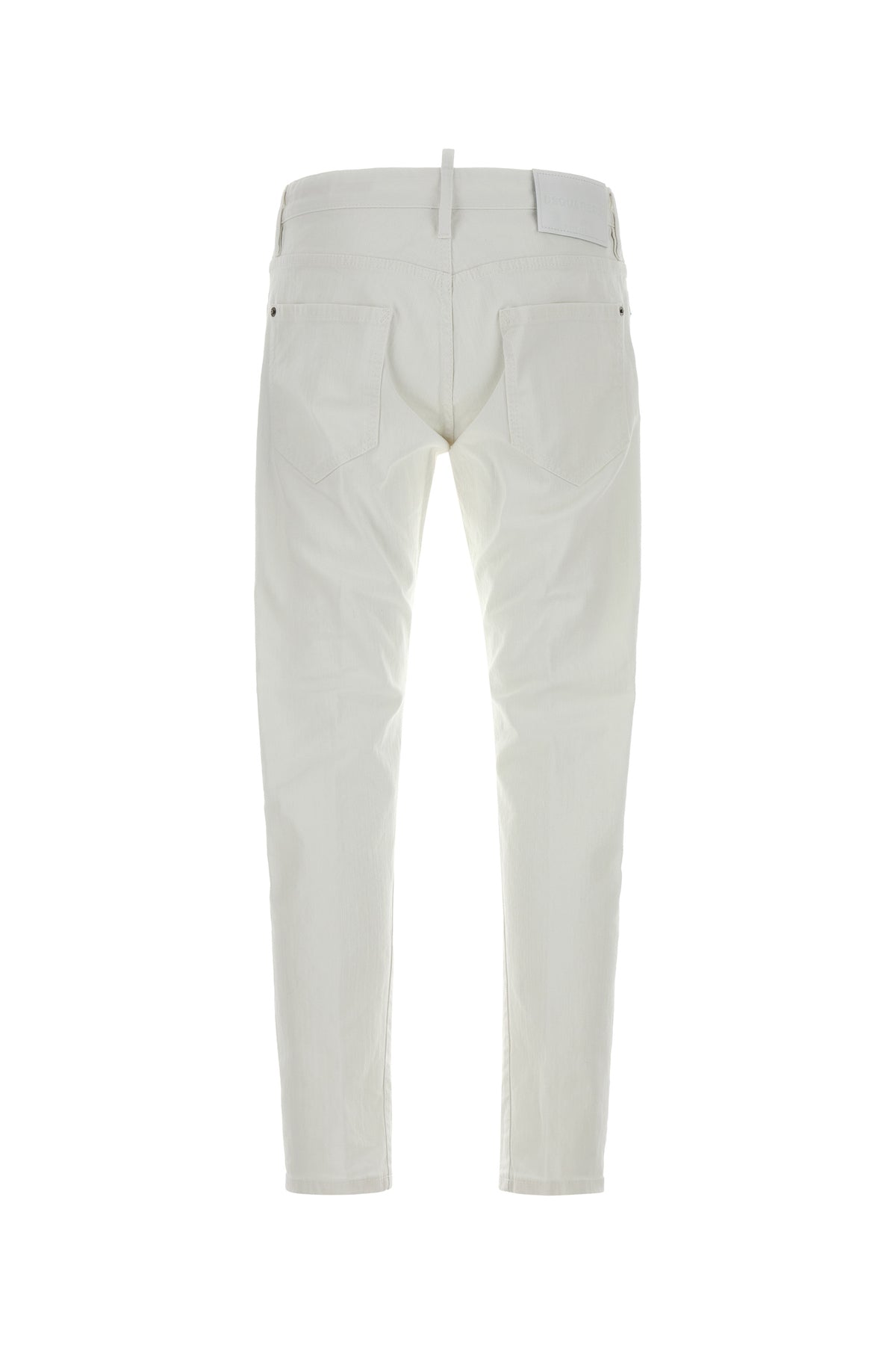 Dsquared2 Jeans Slim Twist in denim stretch bianco, view 2