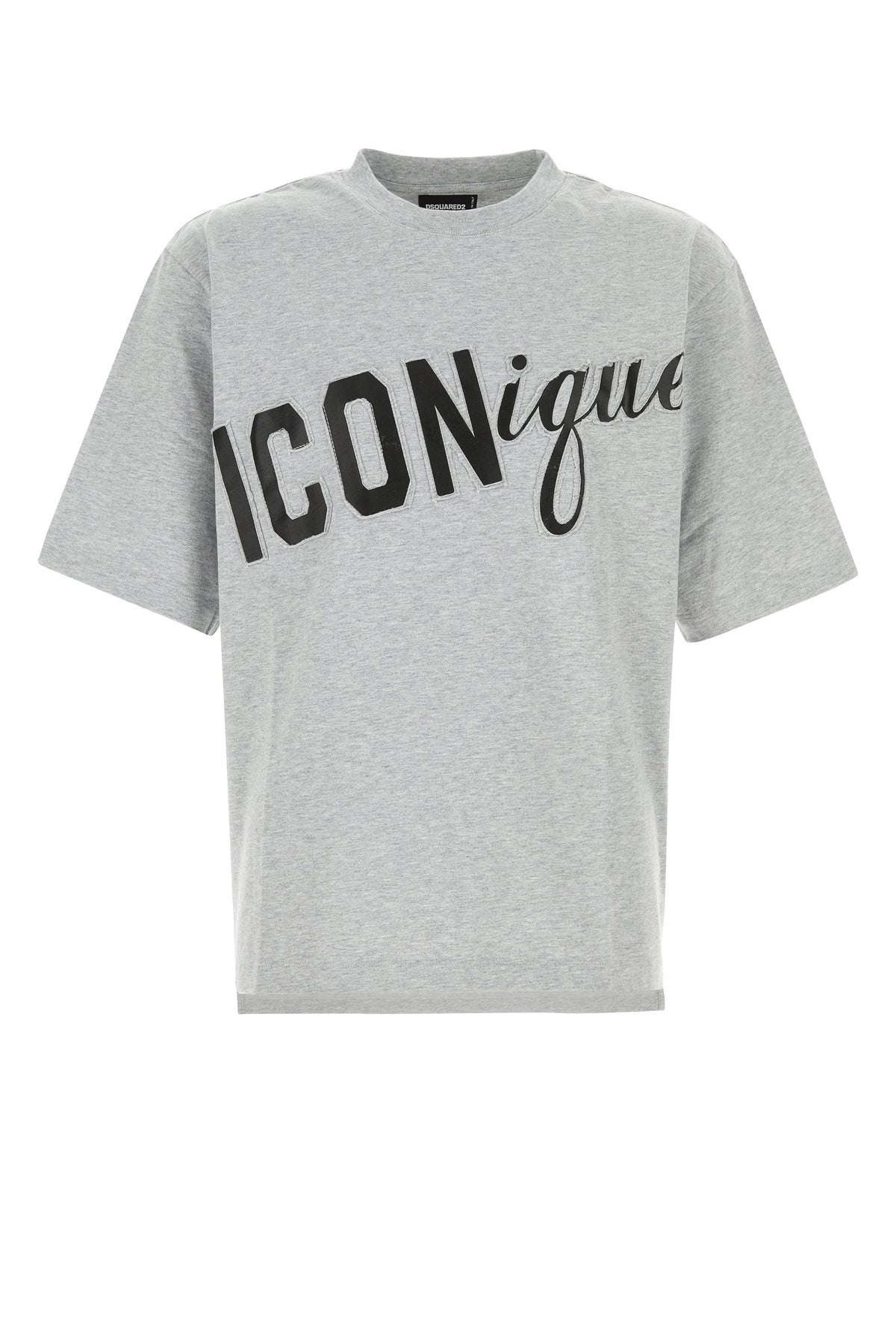 Dsquared2 T-shirt oversize in cotone grigio melangé