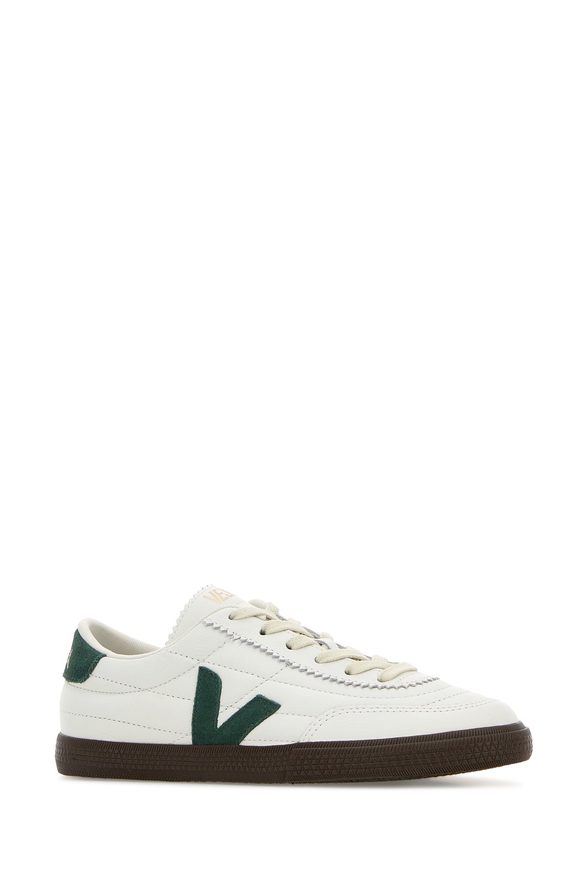 VEJA Sneakers Panenka in pelle bianca, view 2