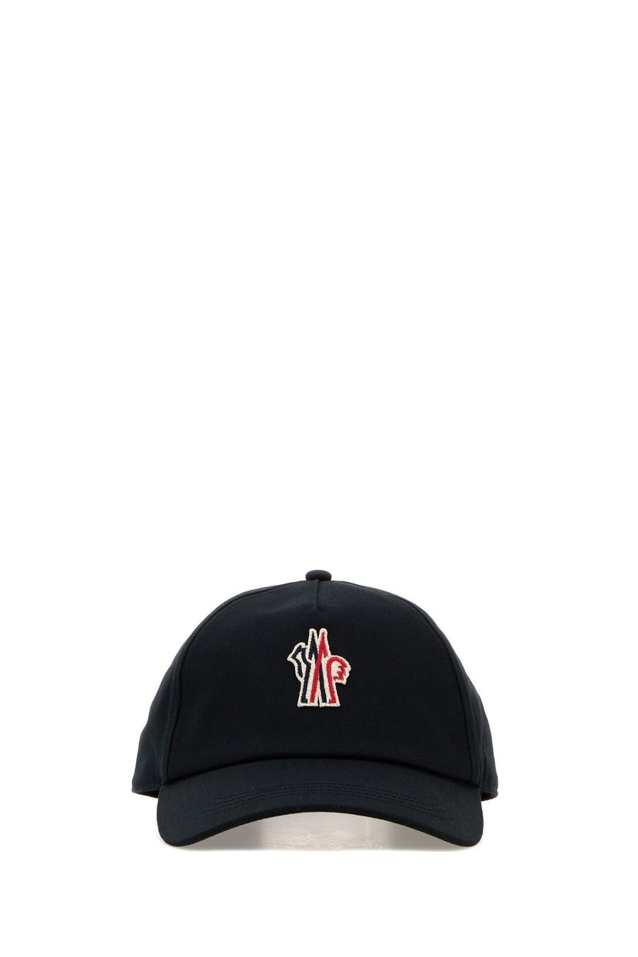 MONCLER GRENOBLE Cappello da baseball in cotone nero