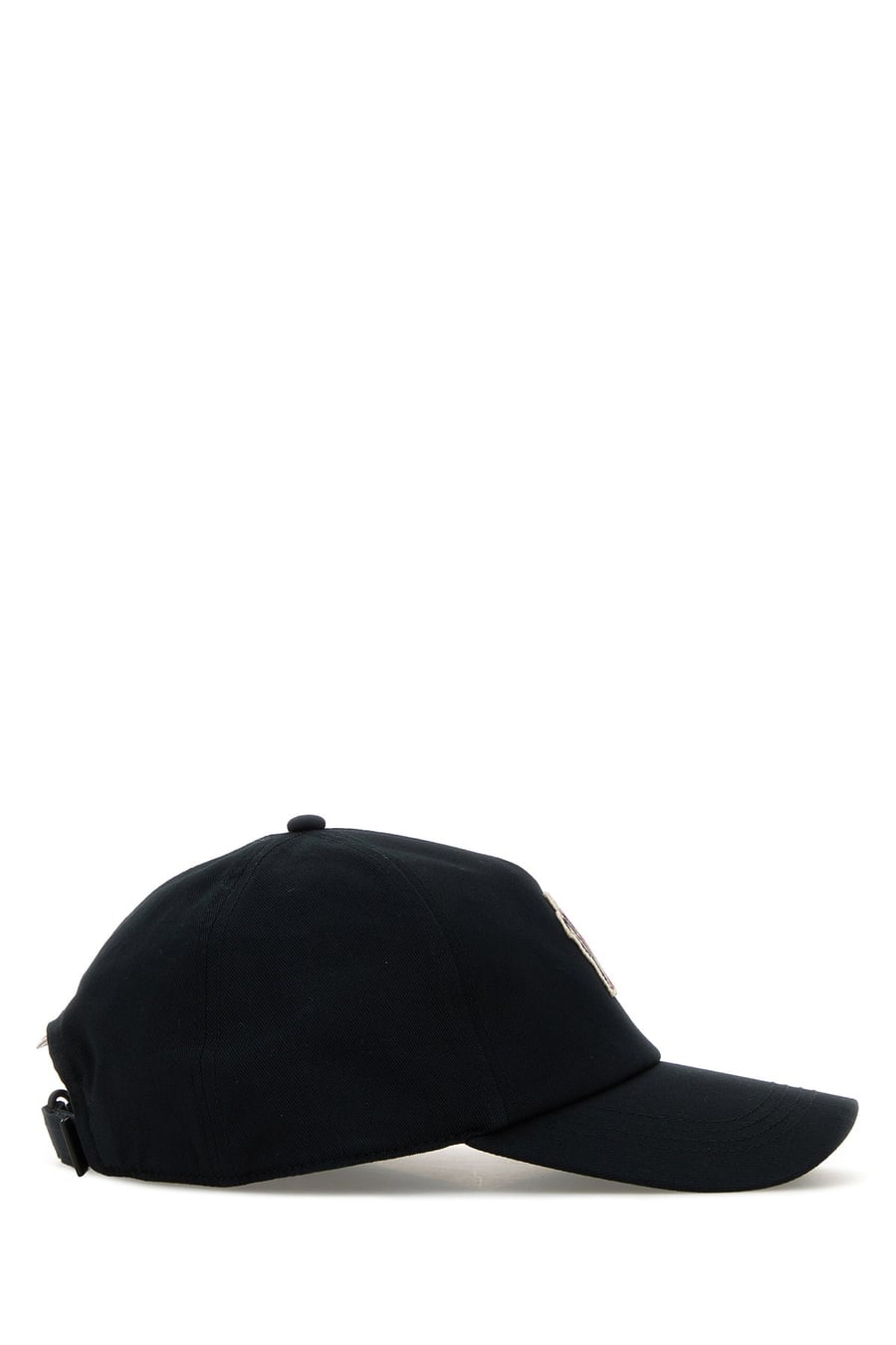 MONCLER GRENOBLE Cappello da baseball in cotone nero, view 2