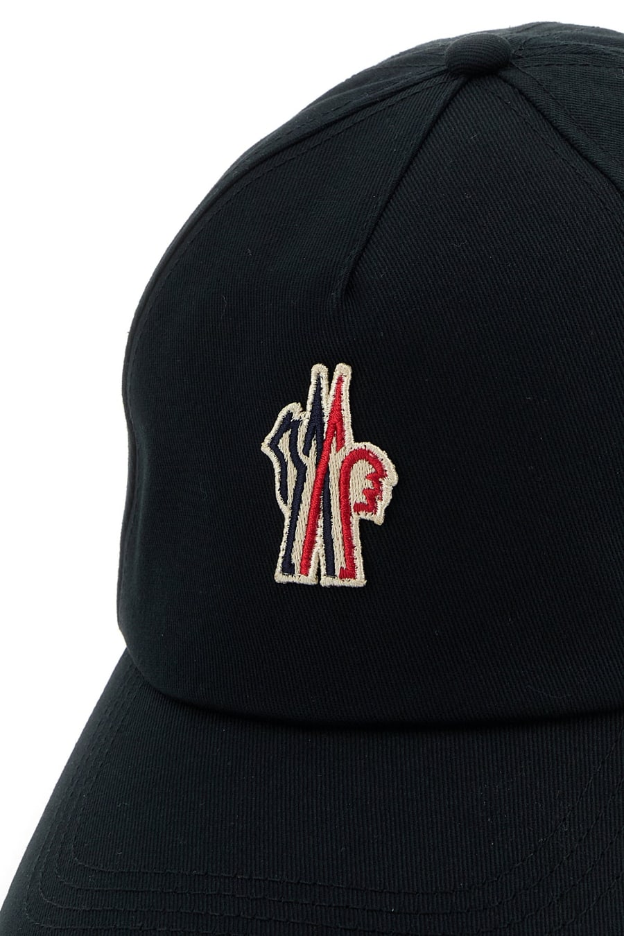 MONCLER GRENOBLE Cappello da baseball in cotone nero, view 4