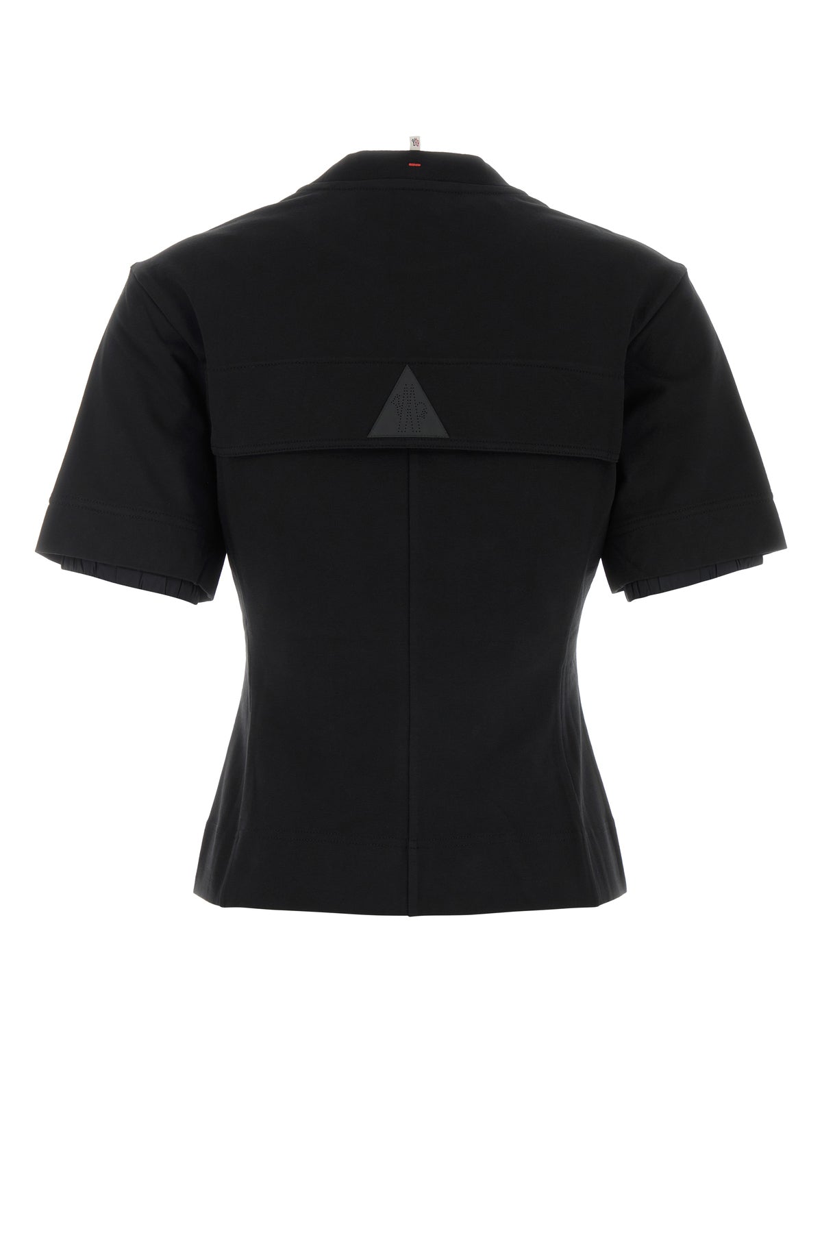 MONCLER GRENOBLE T-shirt in cotone stretch nero, view 2