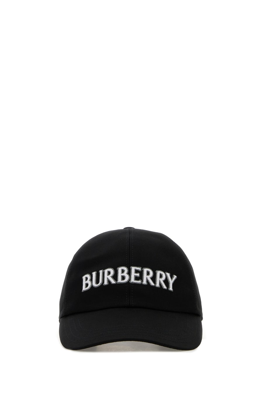 Burberry Cappello da baseball in gabardine nero