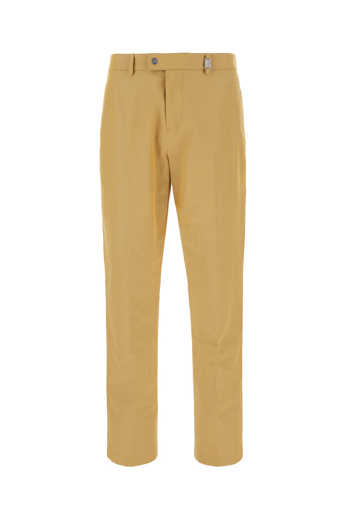 Burberry Pantalone in cotone senape