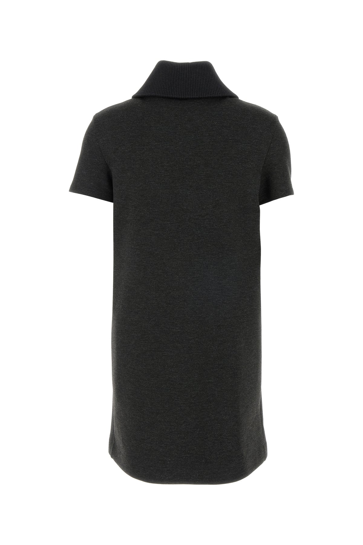 Gucci Abito in jersey stretch grigio scuro melangé, view 2