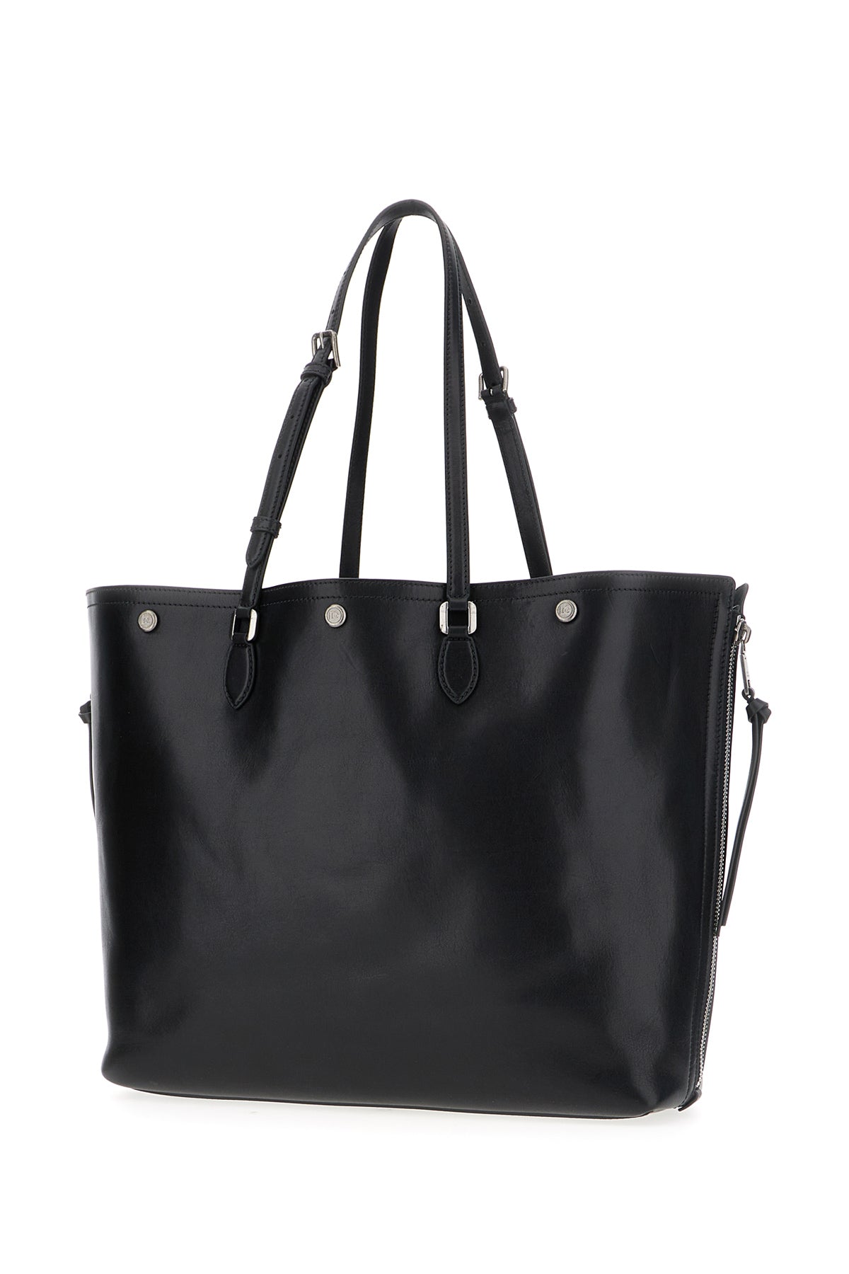Dolce & Gabbana Borsa shopping in pelle nera, view 2