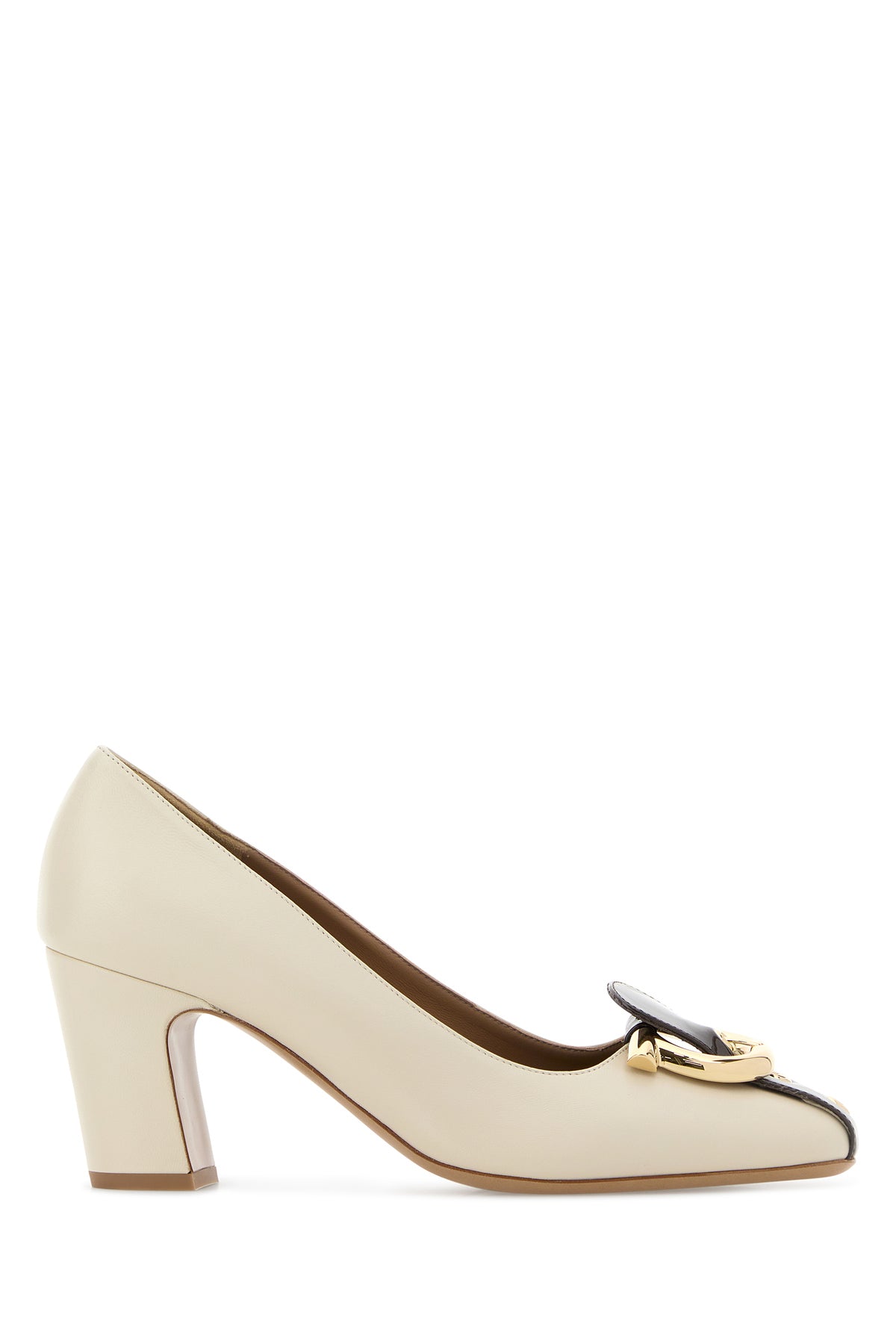 Ferragamo Scarpe con tacco Oxide 70 in pelle avorio