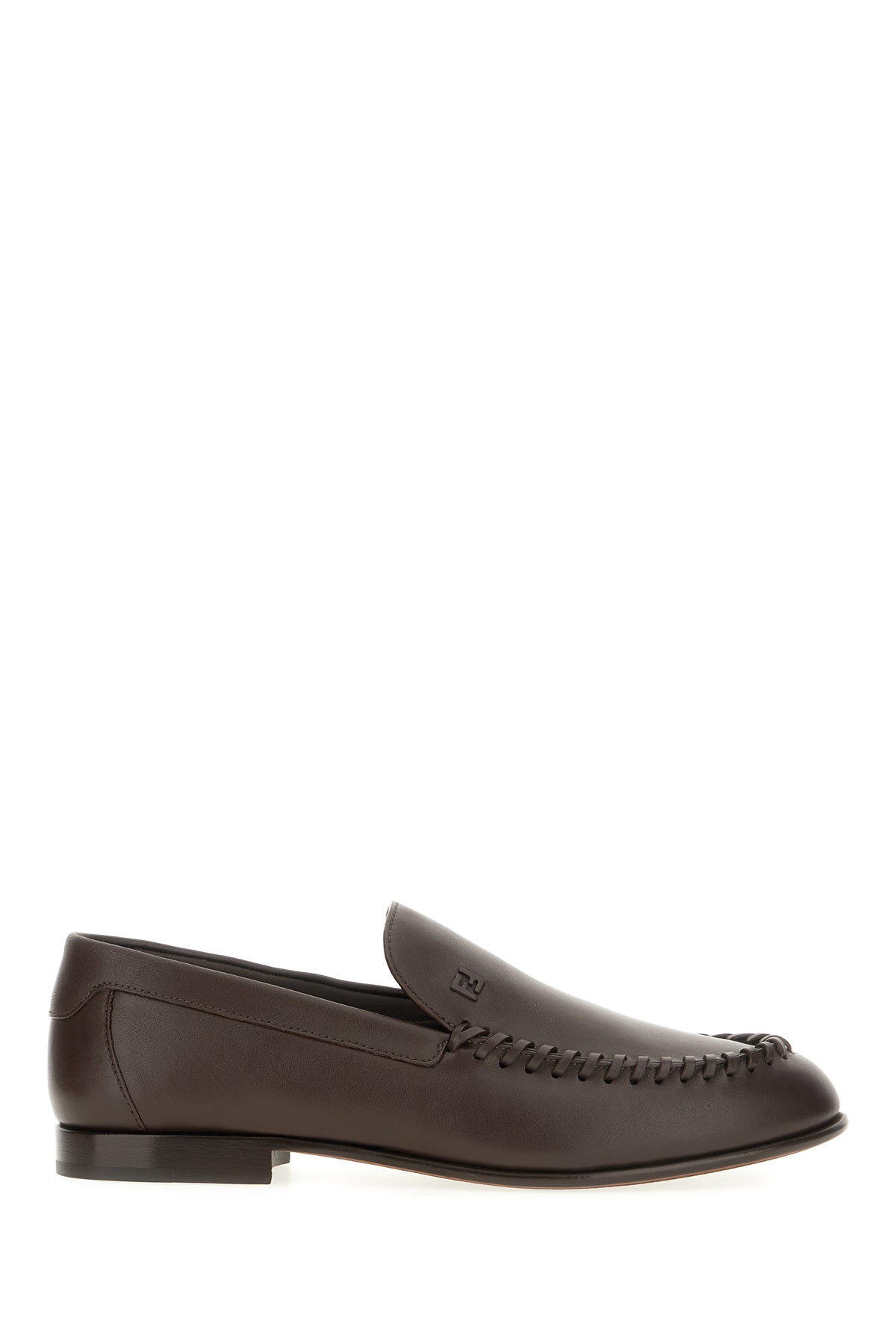 Fendi Mocassini in pelle testa di moro