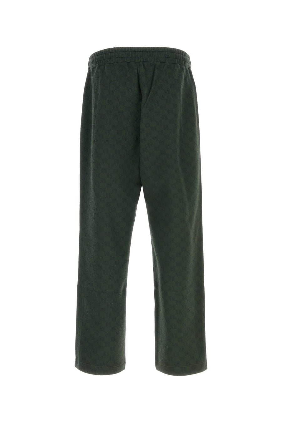 Gucci Pantalone jogging in nylon stretch verde bottiglia, view 2