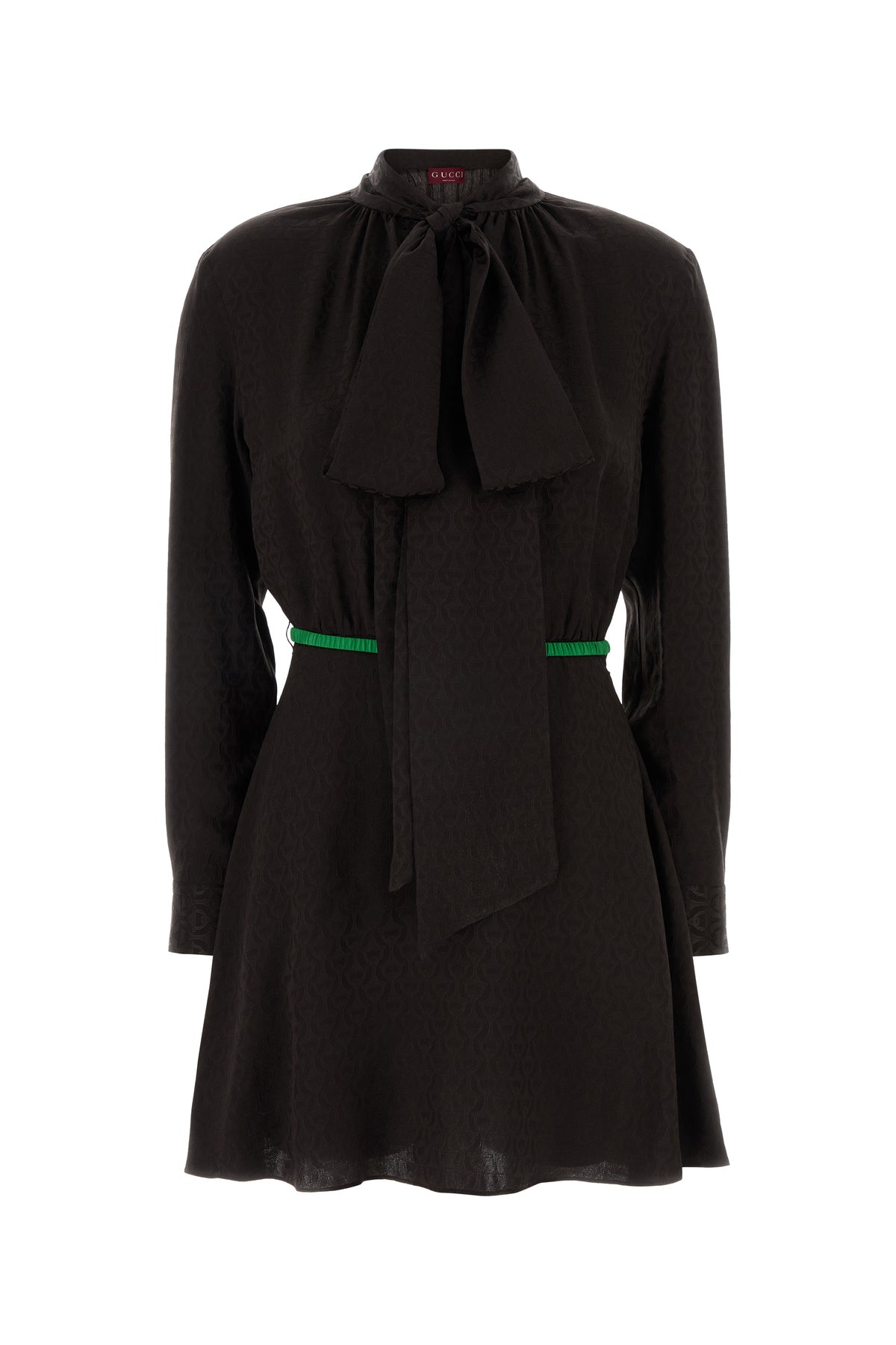 Gucci Abito in jacquard marrone