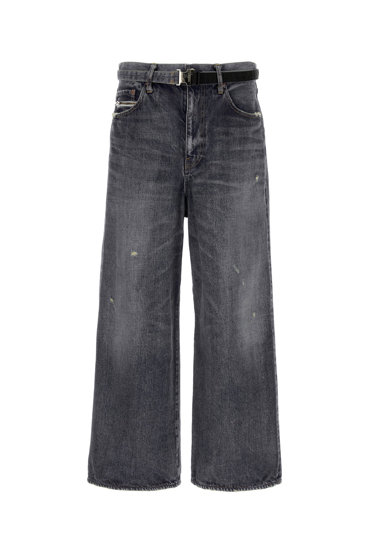 SACAI Jeans in denim nero