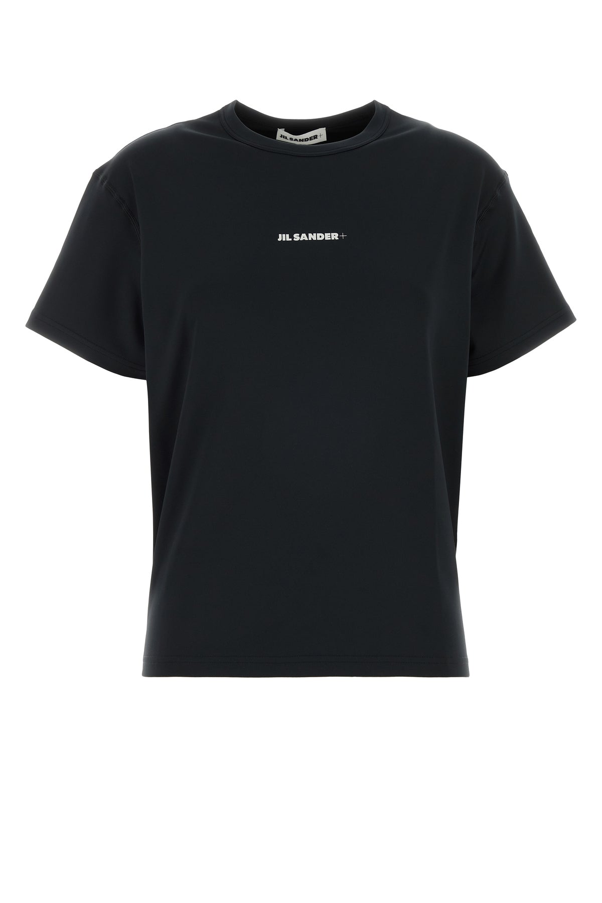 Jil Sander T-shirt in poliestere stretch nero