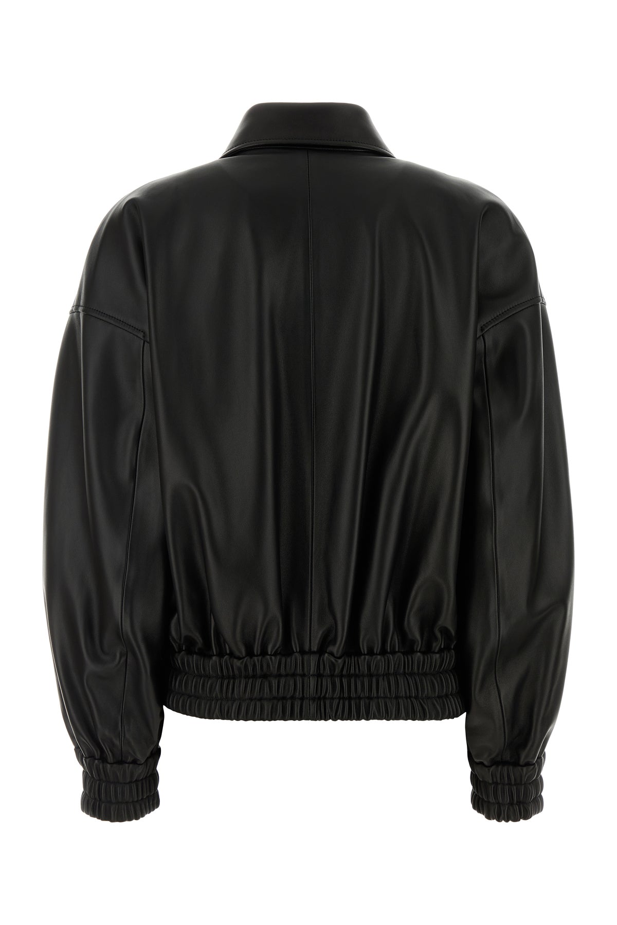 Jil Sander Giacca in pelle nera, view 2